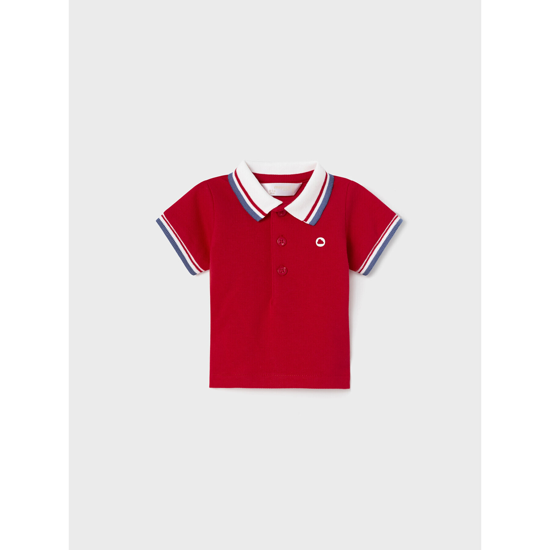Mayoral Тениска с яка и копчета 190 Червен Regular Fit - Pepit.bg