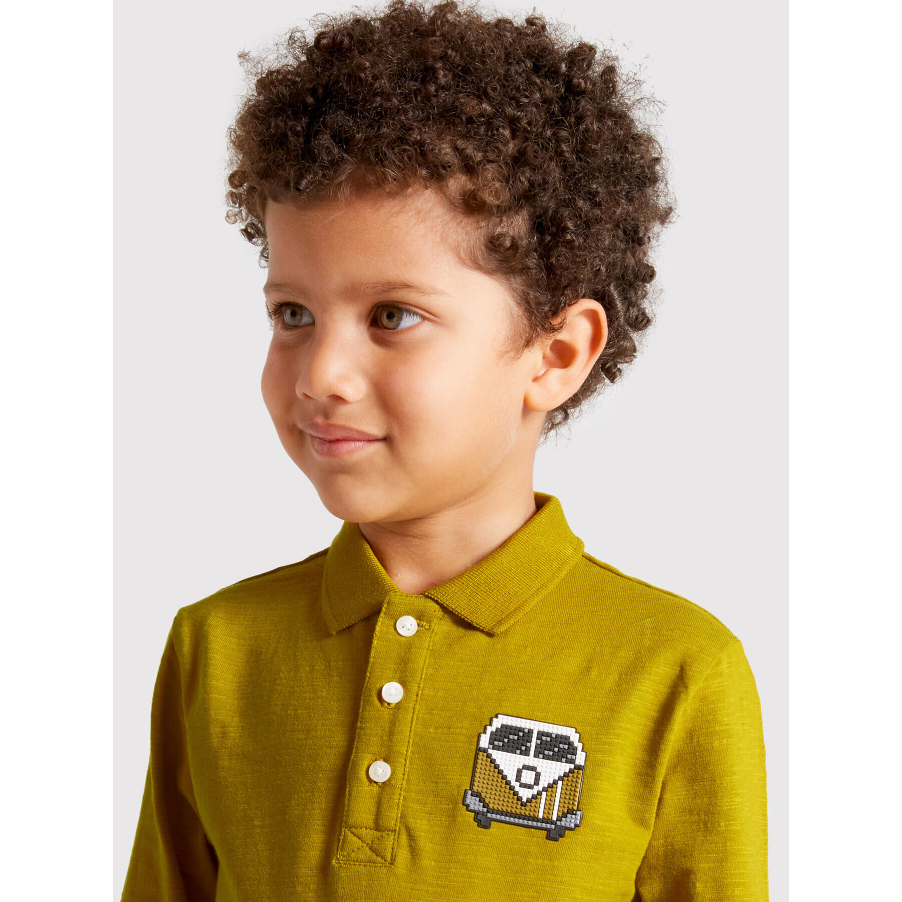 Mayoral Тениска с яка и копчета 4177 Зелен Regular Fit - Pepit.bg