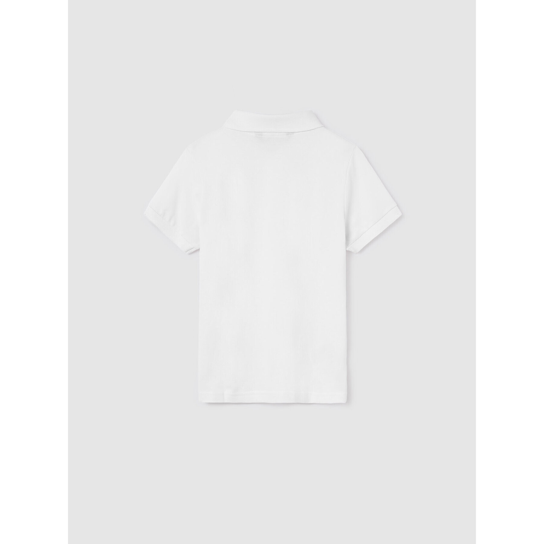 Mayoral Тениска с яка и копчета 890 Бял Regular Fit - Pepit.bg
