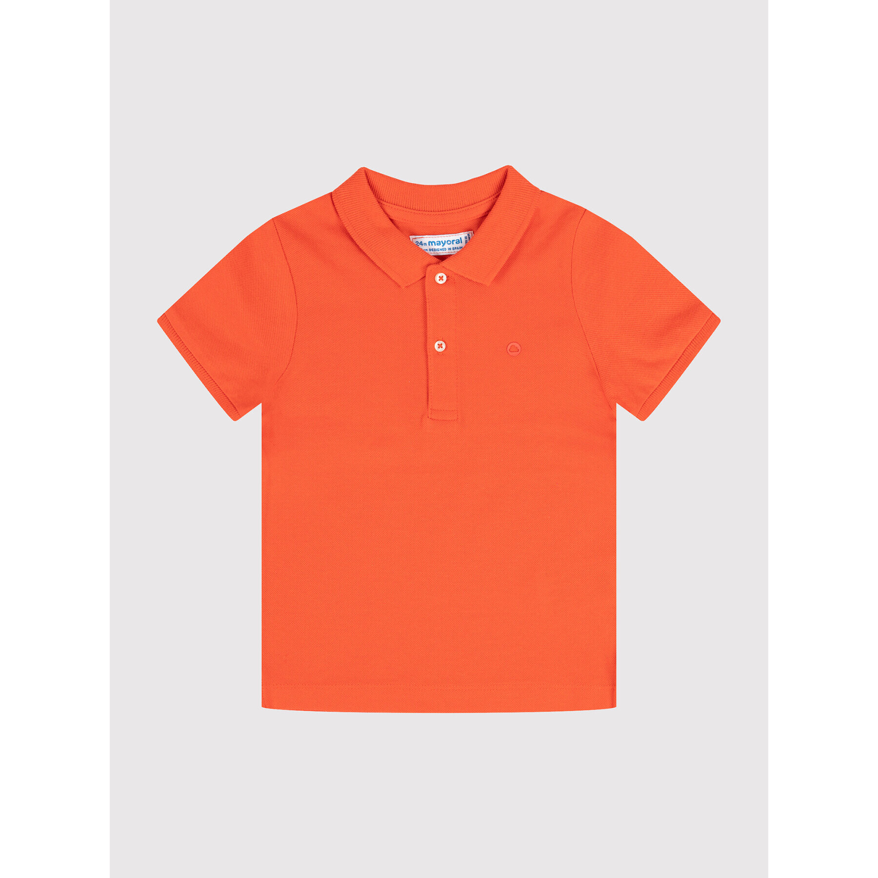 Mayoral Тениска с яка и копчета 102 Червен Regular Fit - Pepit.bg