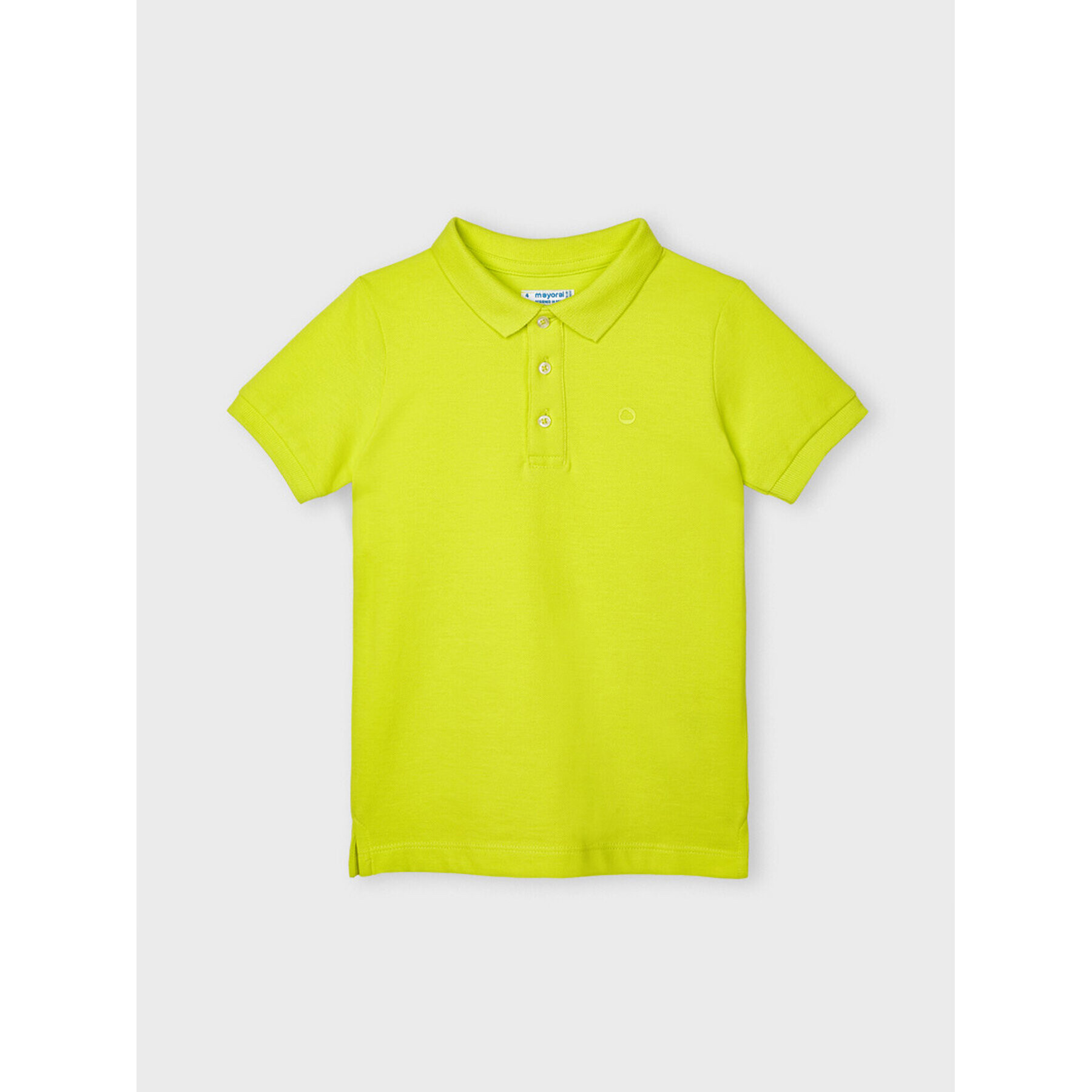 Mayoral Тениска с яка и копчета 150 Зелен Regular Fit - Pepit.bg