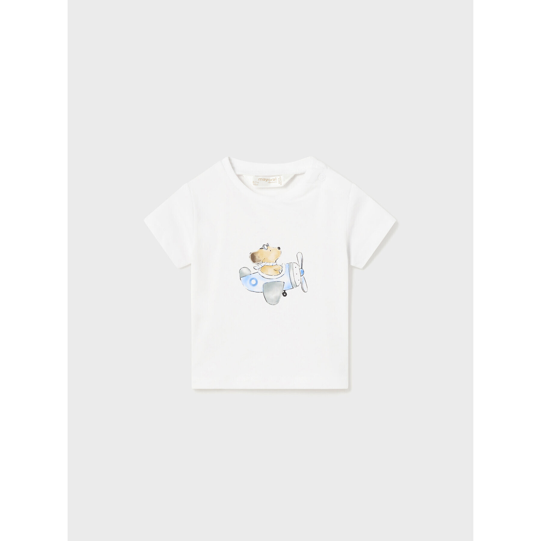Mayoral Тишърт 1001 Бял Regular Fit - Pepit.bg