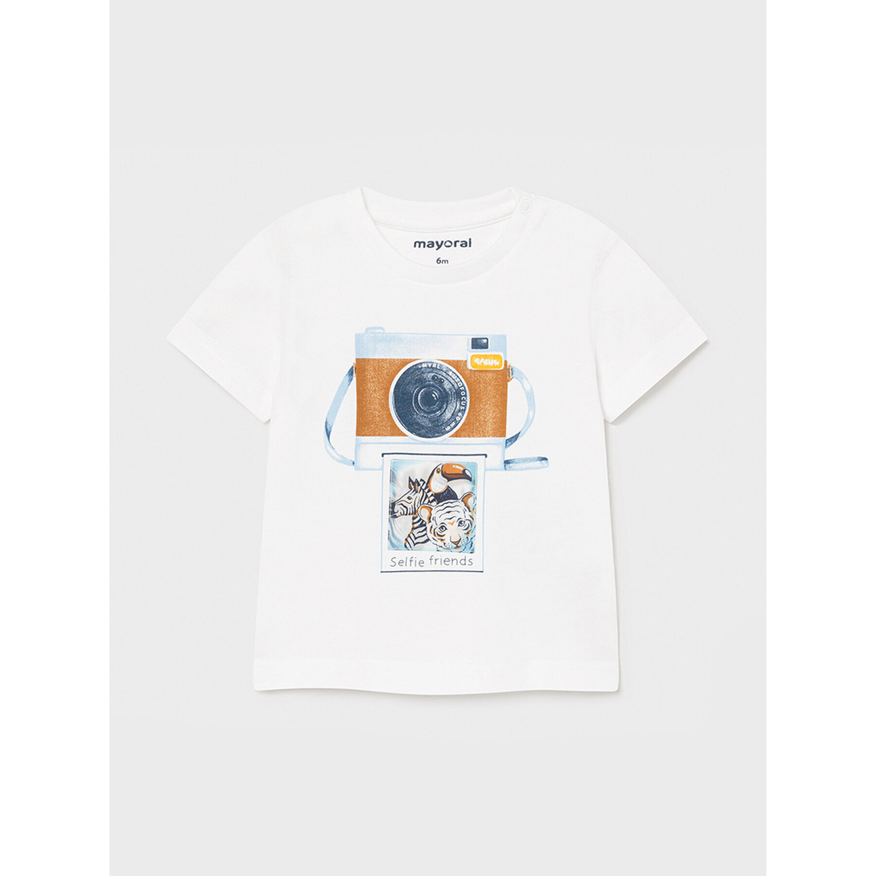 Mayoral Тишърт 1003 Бял Regular Fit - Pepit.bg