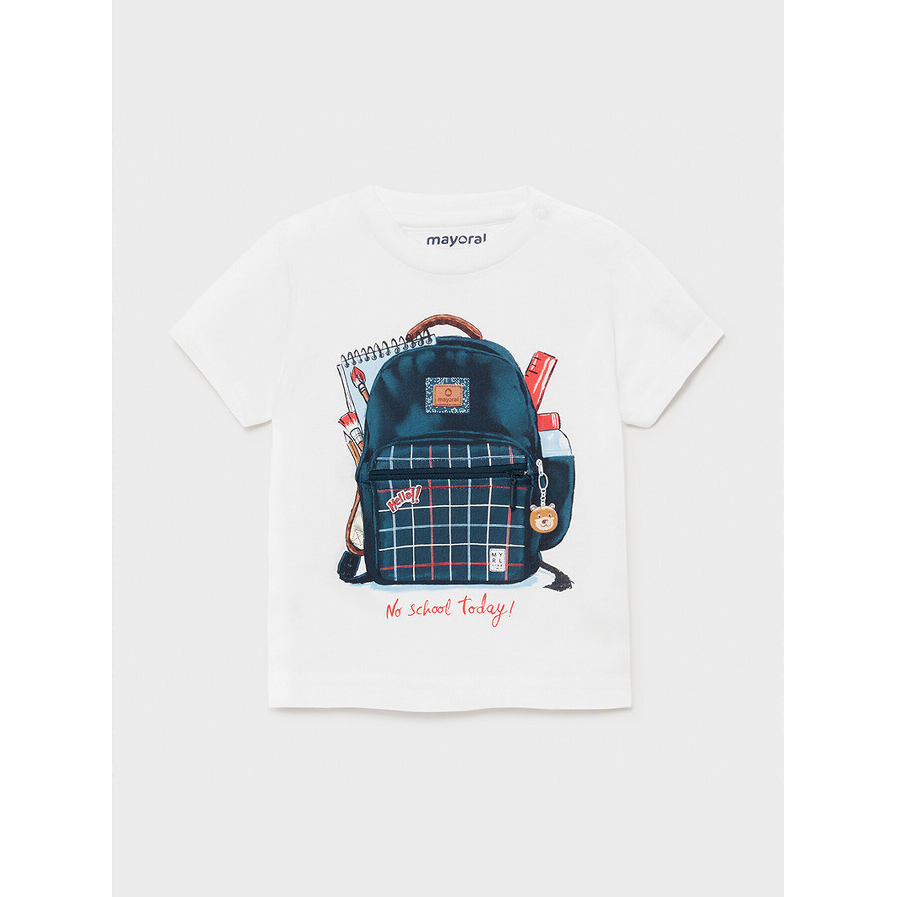 Mayoral Тишърт 1011 Бял Regular Fit - Pepit.bg