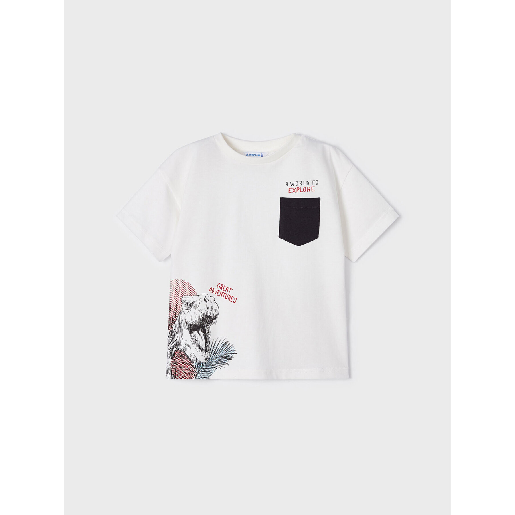 Mayoral Тишърт 3005 Бял Regular Fit - Pepit.bg