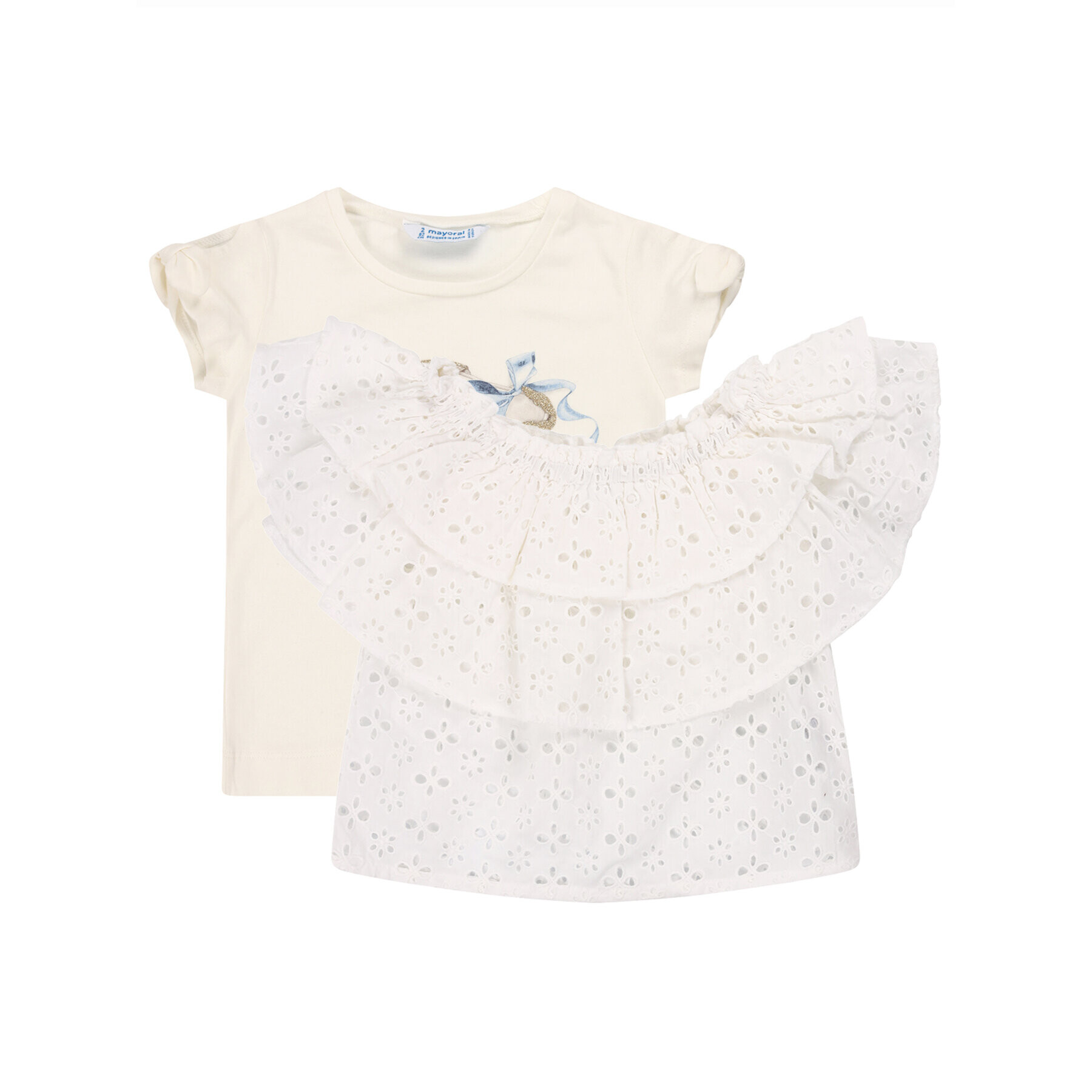 Mayoral Тишърт 3010 Бежов Regular Fit - Pepit.bg