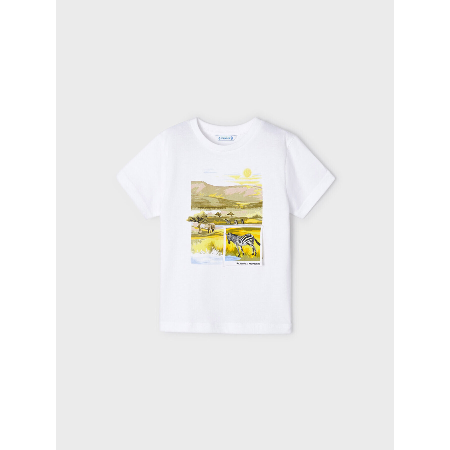 Mayoral Тишърт 3010 Бял Regular Fit - Pepit.bg
