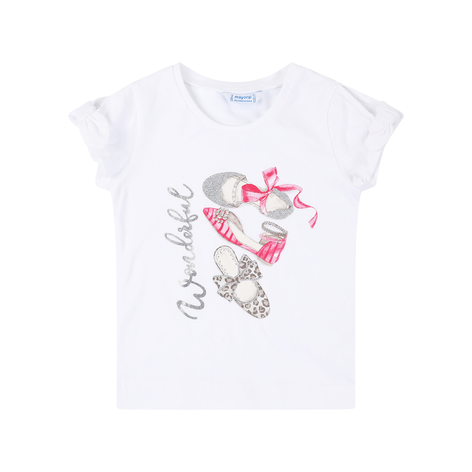 Mayoral Тишърт 3010 Бял Regular Fit - Pepit.bg