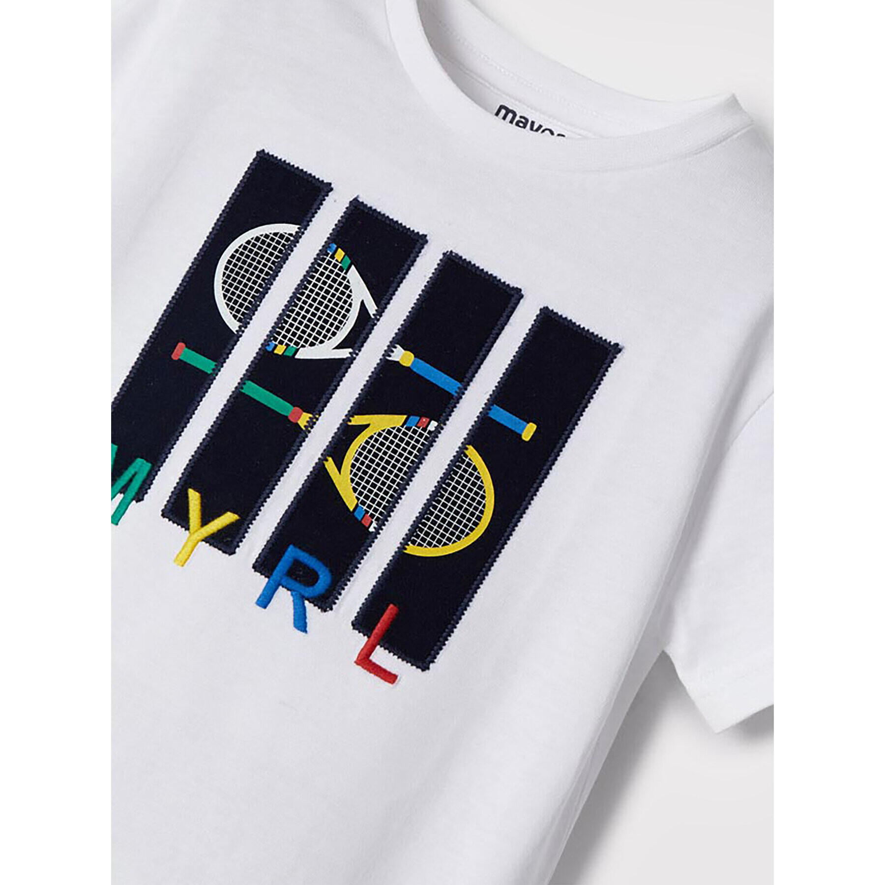 Mayoral Тишърт 3017 Бял Regular Fit - Pepit.bg