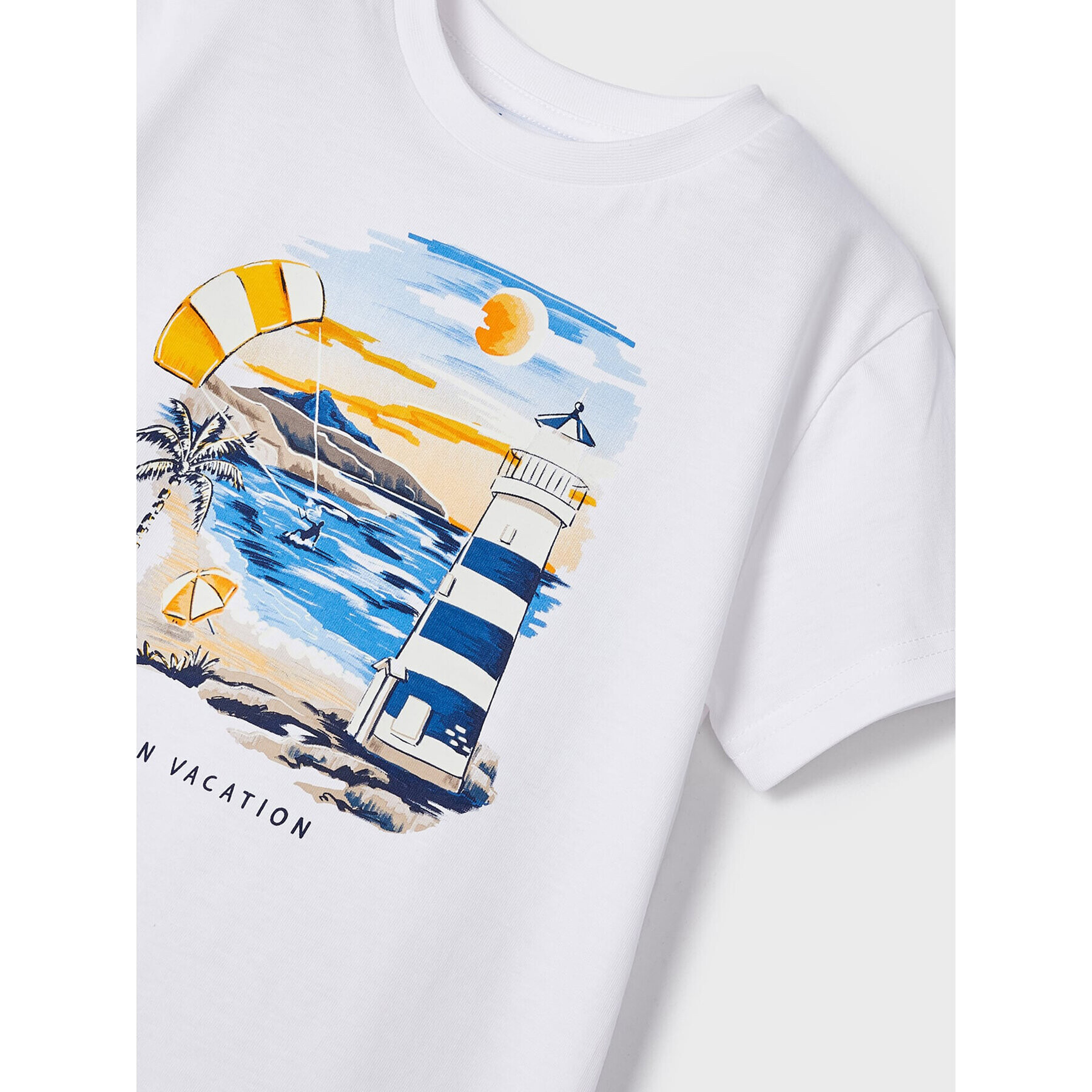 Mayoral Тишърт 3023 Бял Regular Fit - Pepit.bg