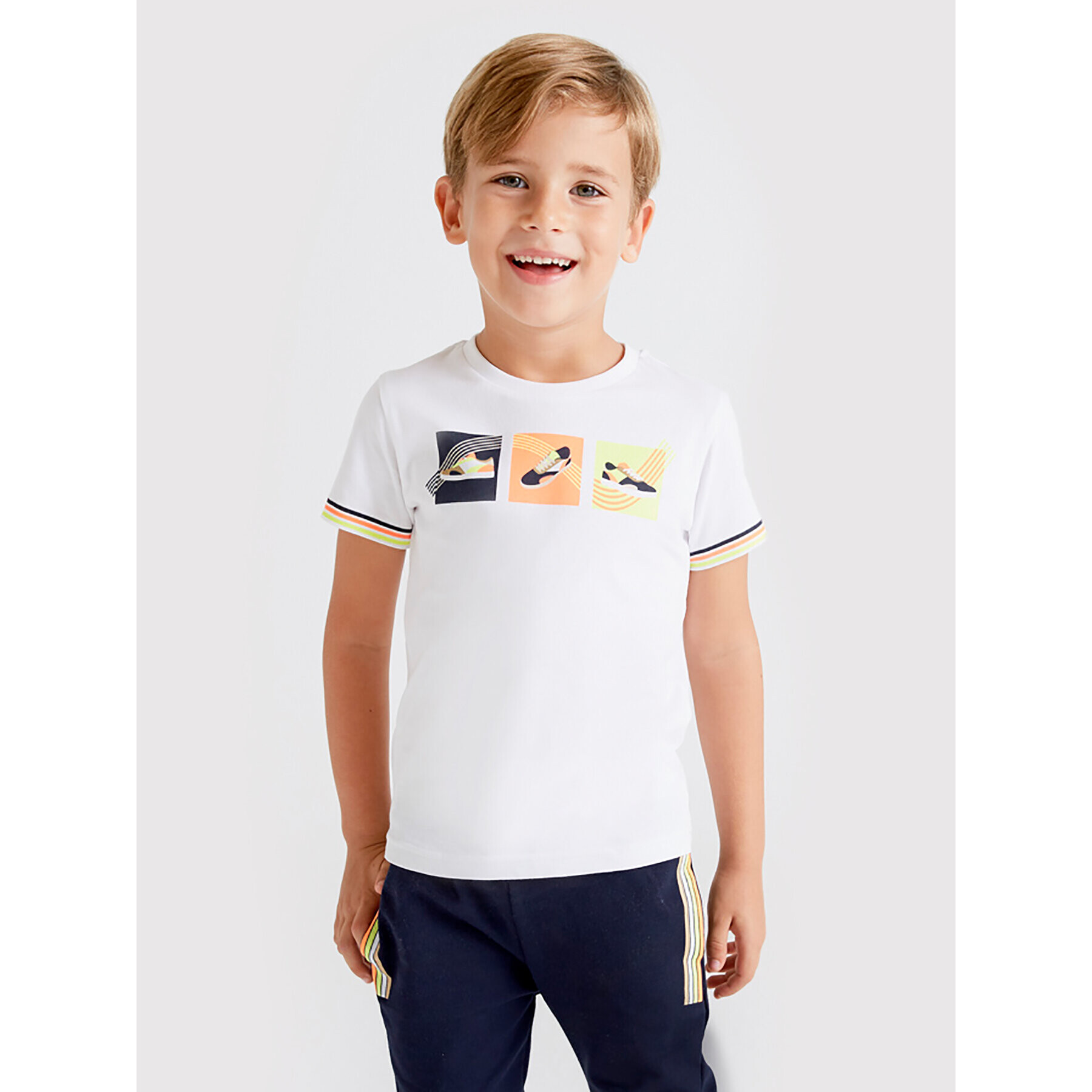 Mayoral Тишърт 3024 Бял Regular Fit - Pepit.bg
