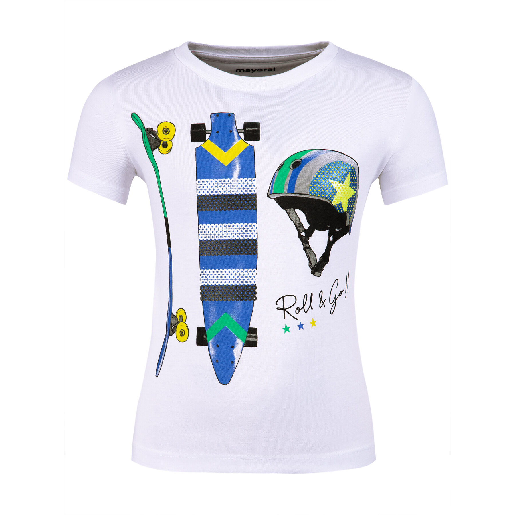 Mayoral Тишърт 3029 Бял Regular Fit - Pepit.bg