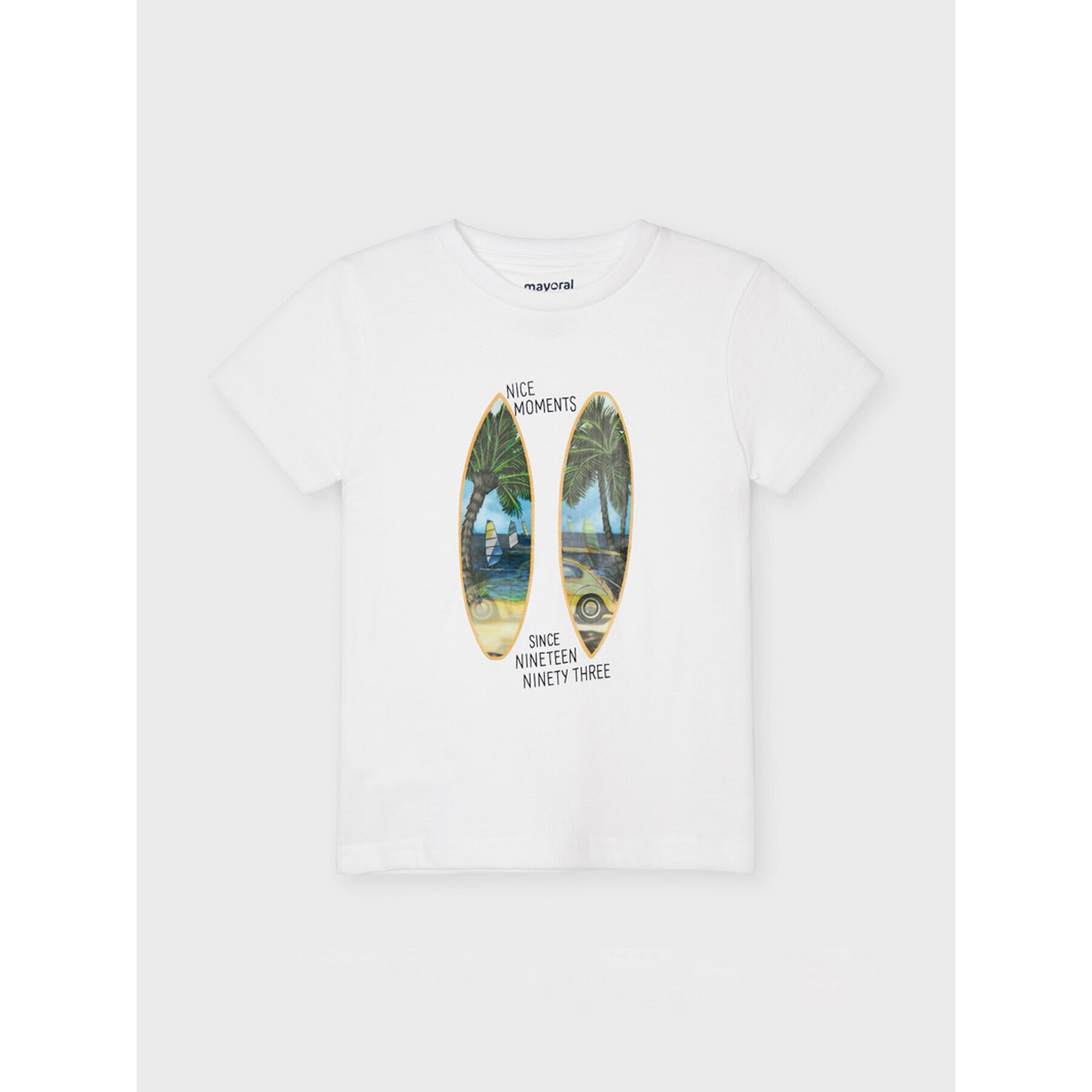 Mayoral Тишърт 3030 Бял Regular Fit - Pepit.bg