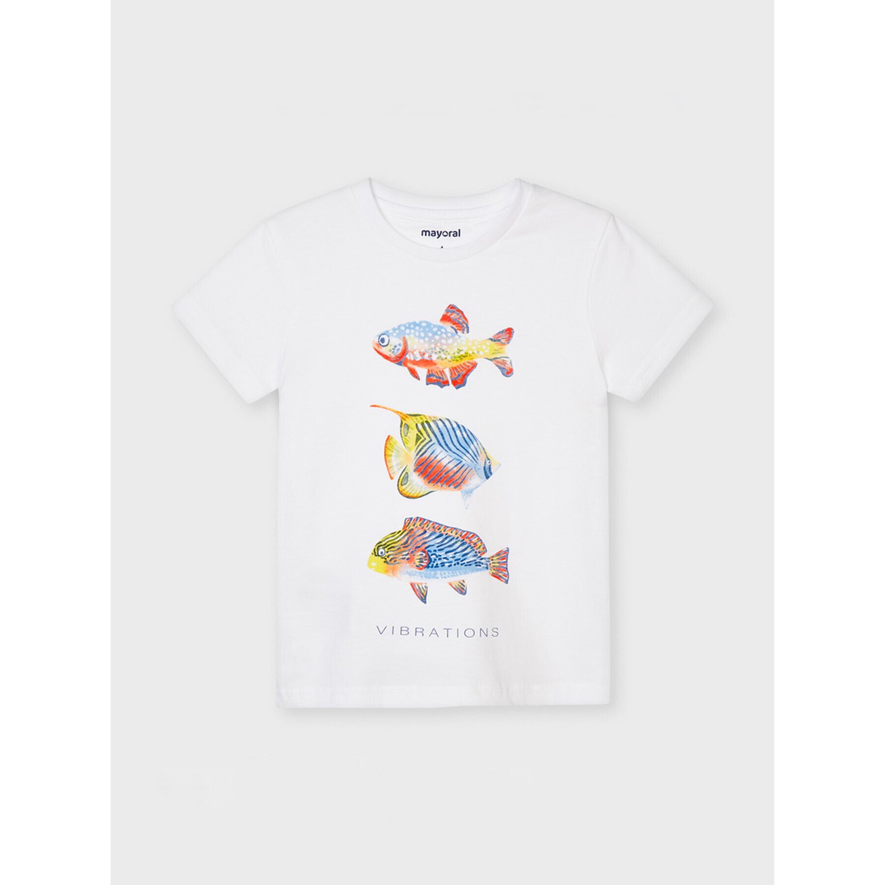 Mayoral Тишърт 3036 Бял Regular Fit - Pepit.bg
