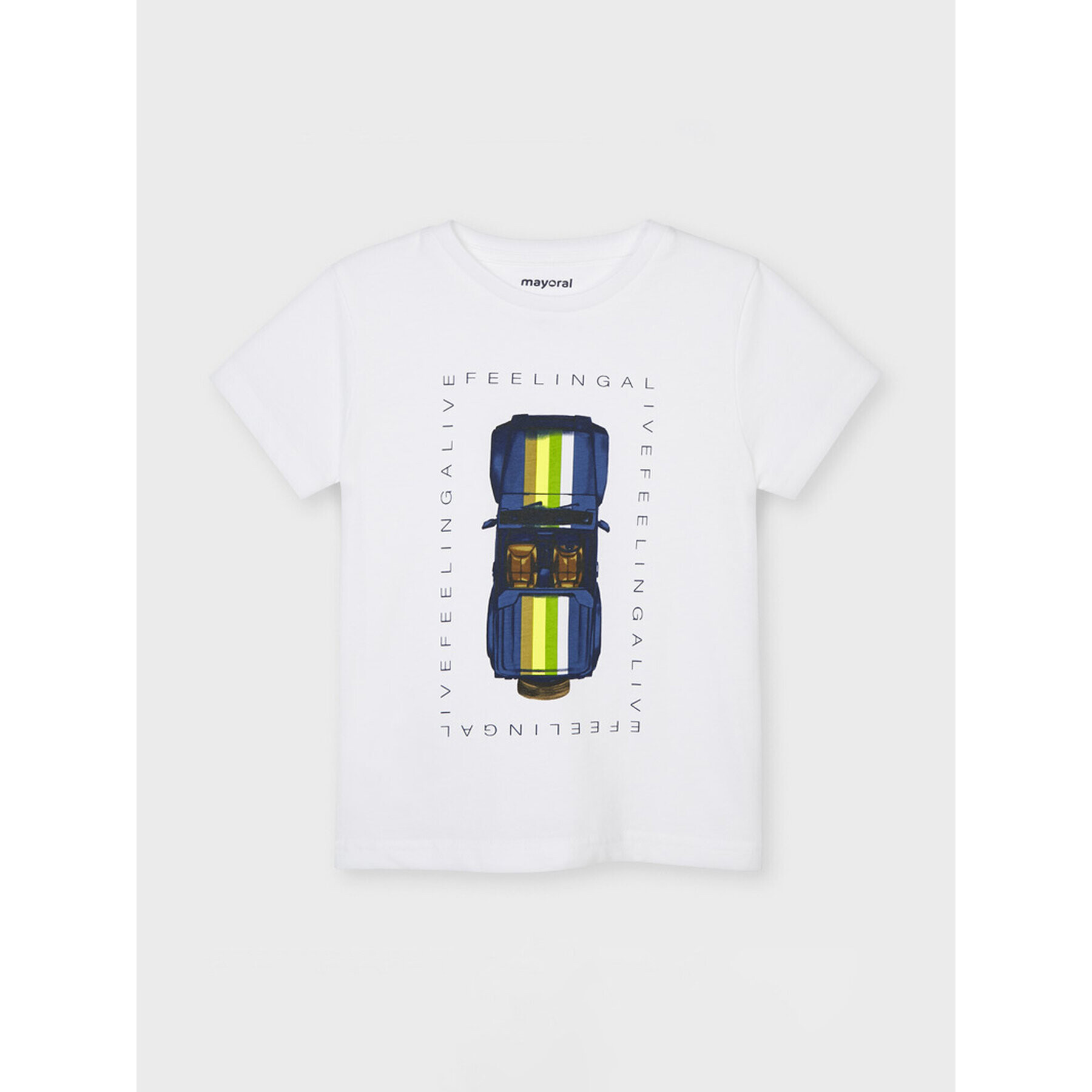 Mayoral Тишърт 3039 Бял Regular Fit - Pepit.bg