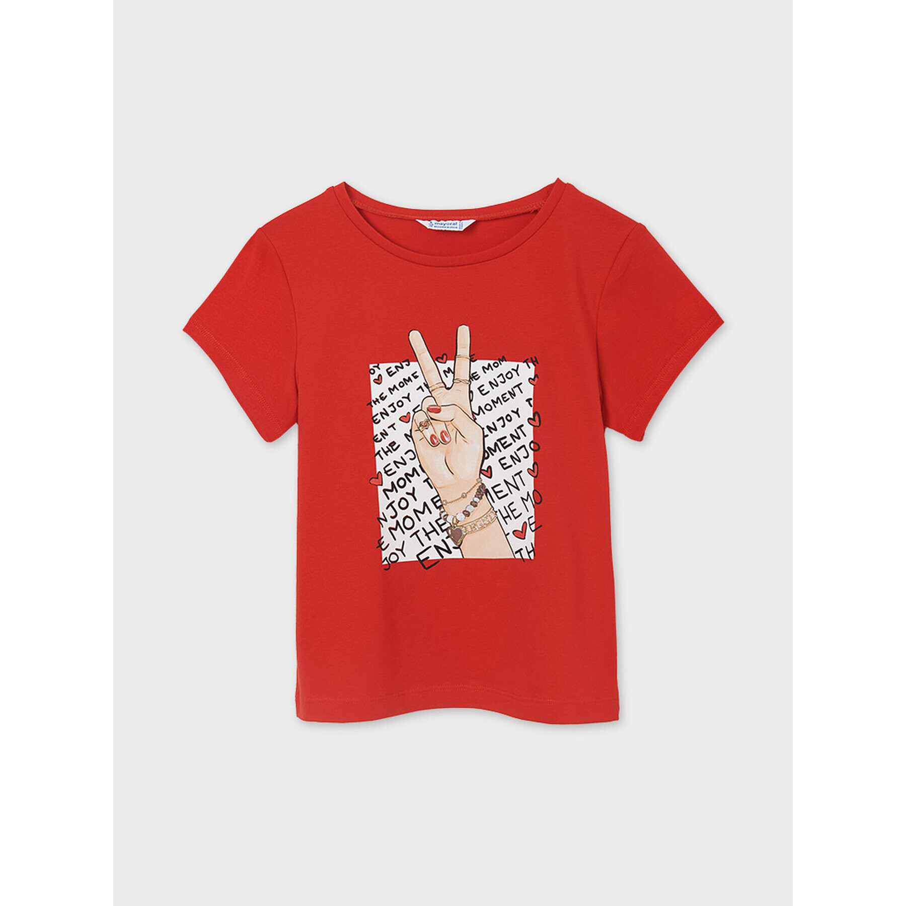 Mayoral Тишърт 6020 Червен Regular Fit - Pepit.bg