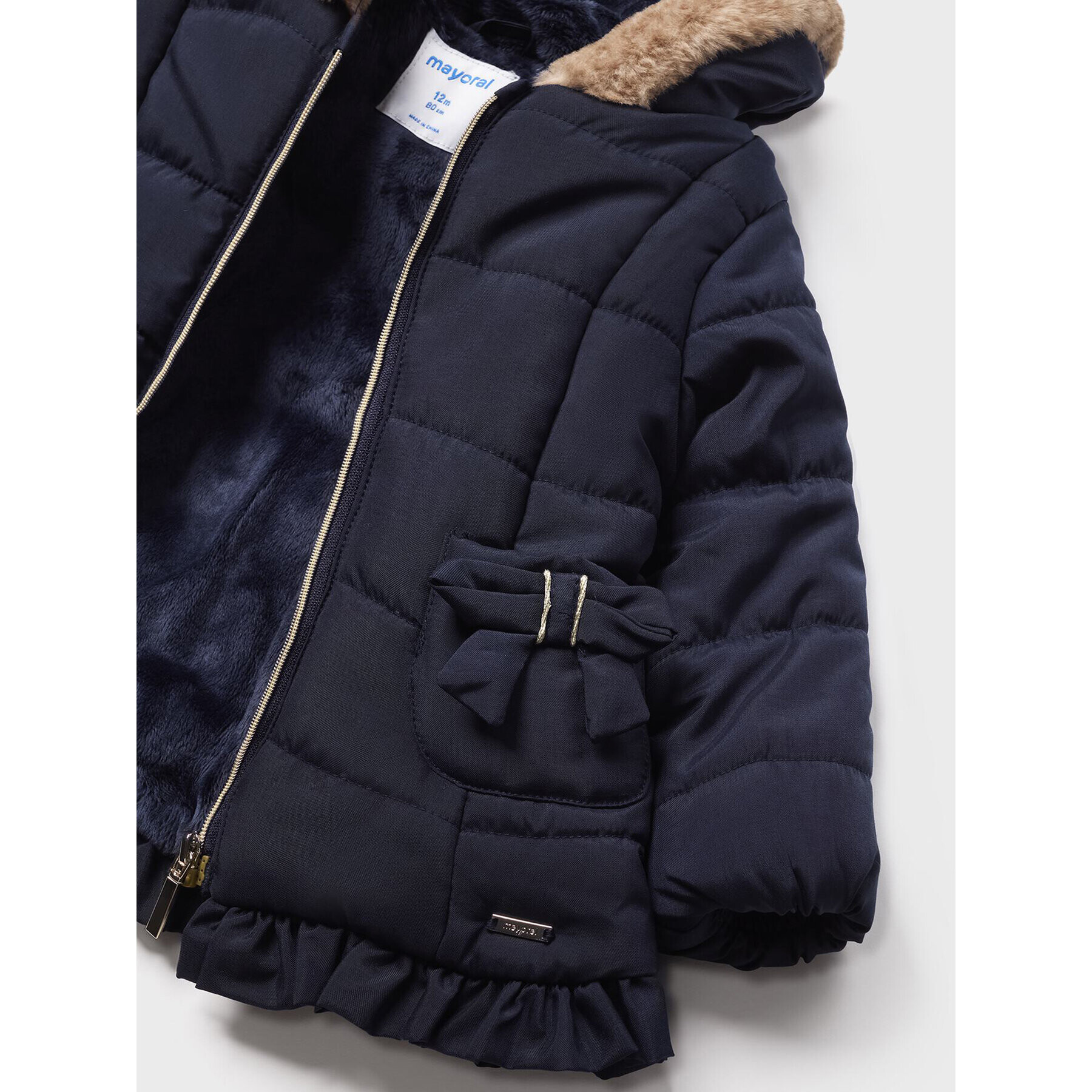 Mayoral Зимно яке 2437 Тъмносин Regular Fit - Pepit.bg