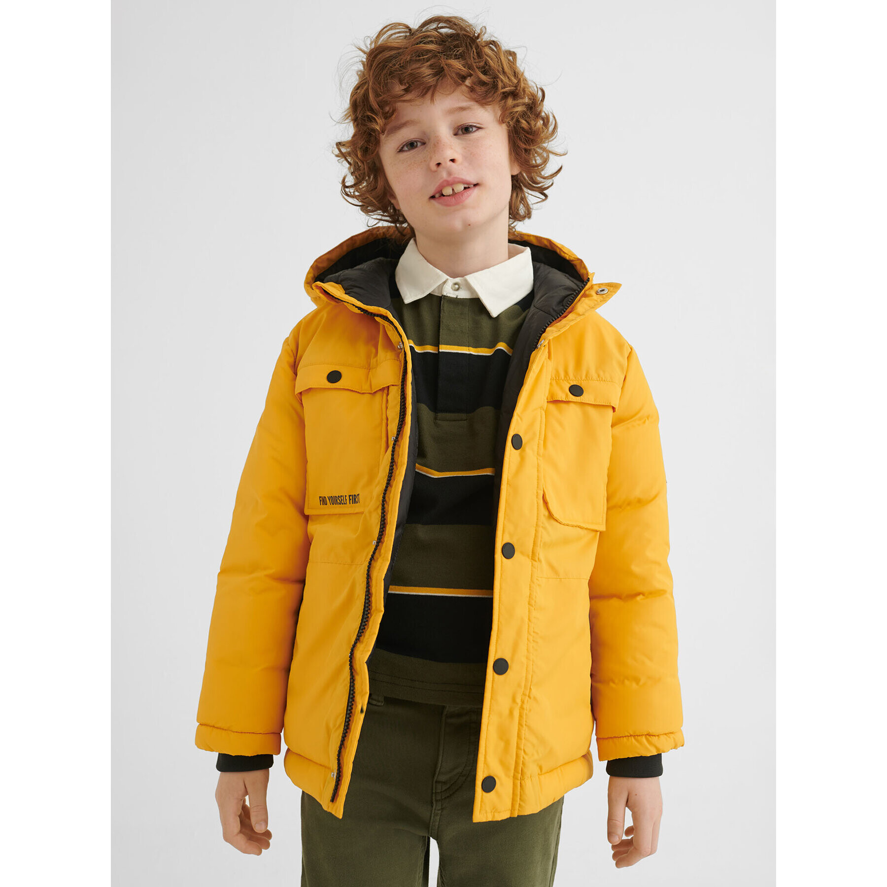Mayoral Зимно яке 7459 Жълт Regular Fit - Pepit.bg