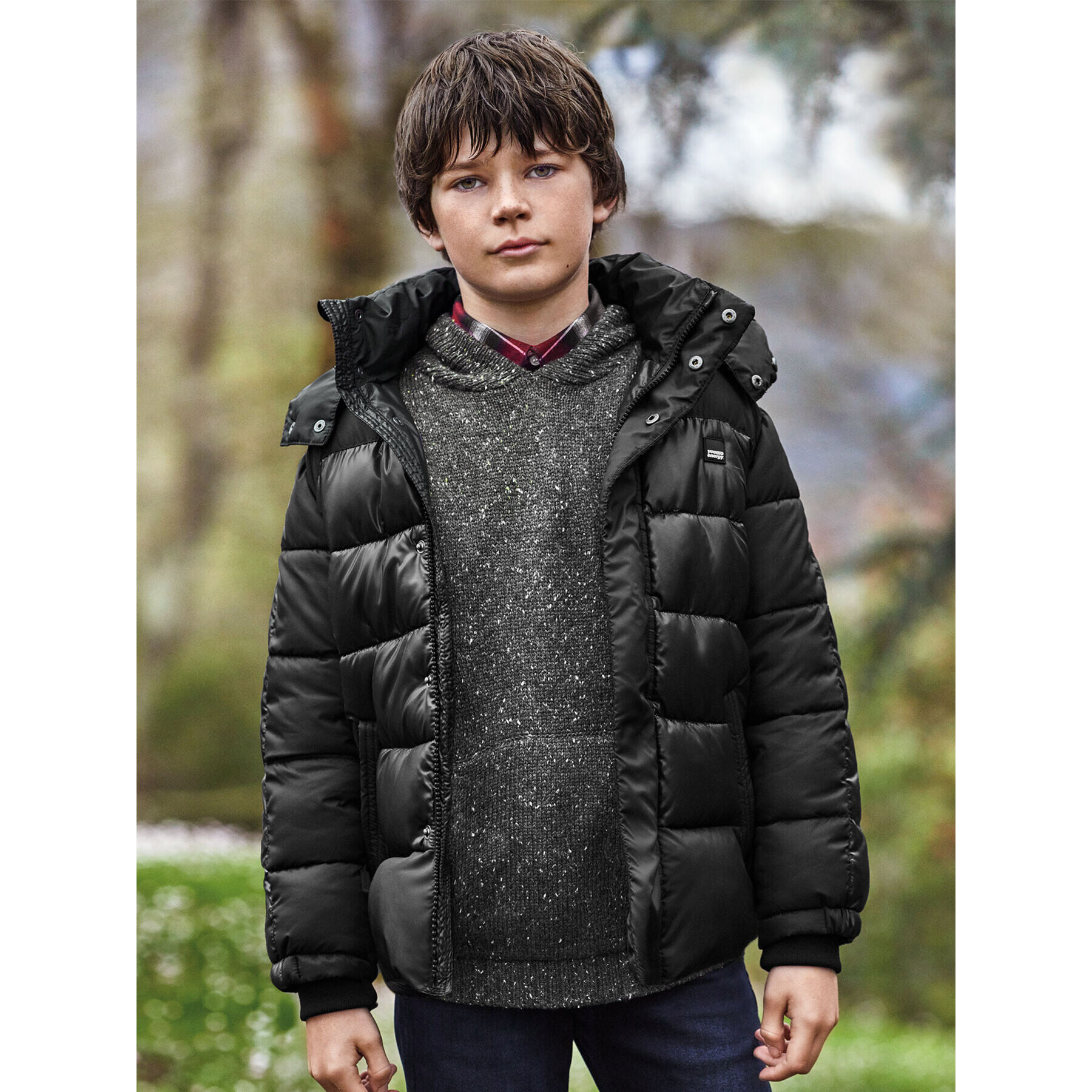 Mayoral Зимно яке 7461 Черен Regular Fit - Pepit.bg