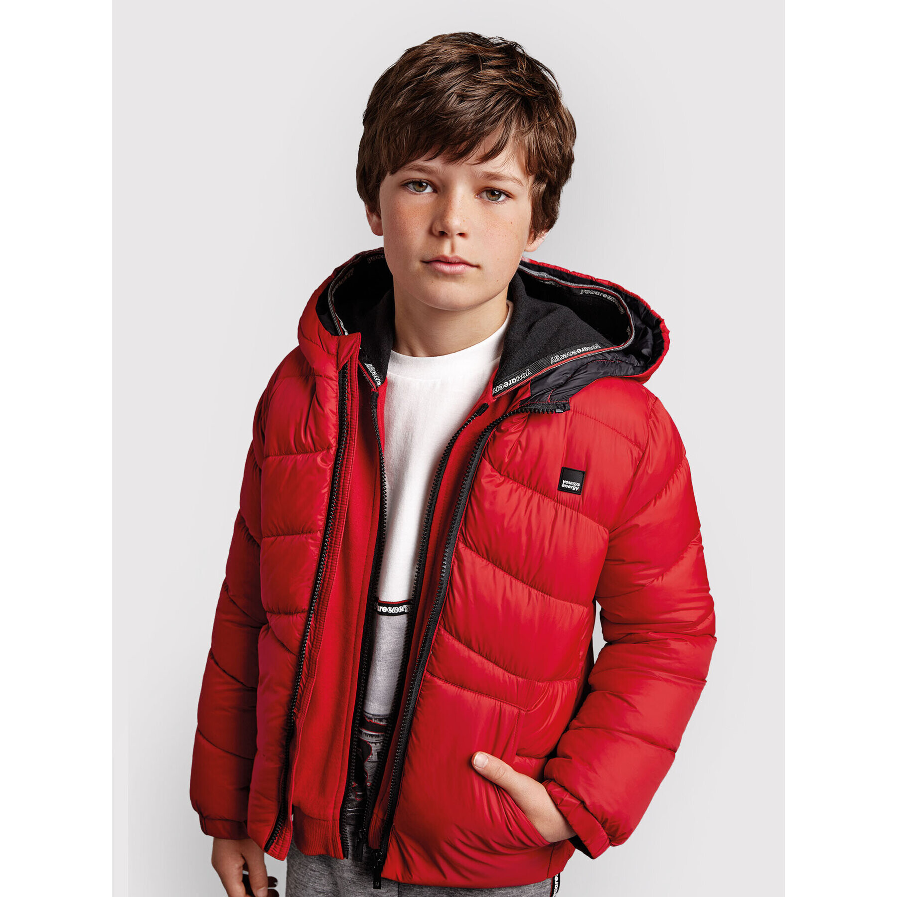 Mayoral Зимно яке 7462 Червен Regular Fit - Pepit.bg