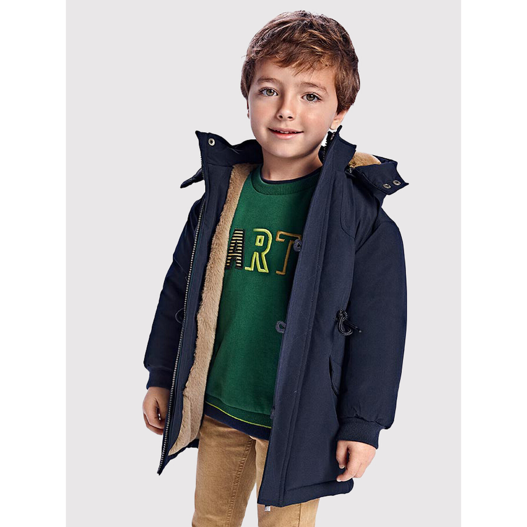 Mayoral Зимно яке 4419 Тъмносин Regular Fit - Pepit.bg