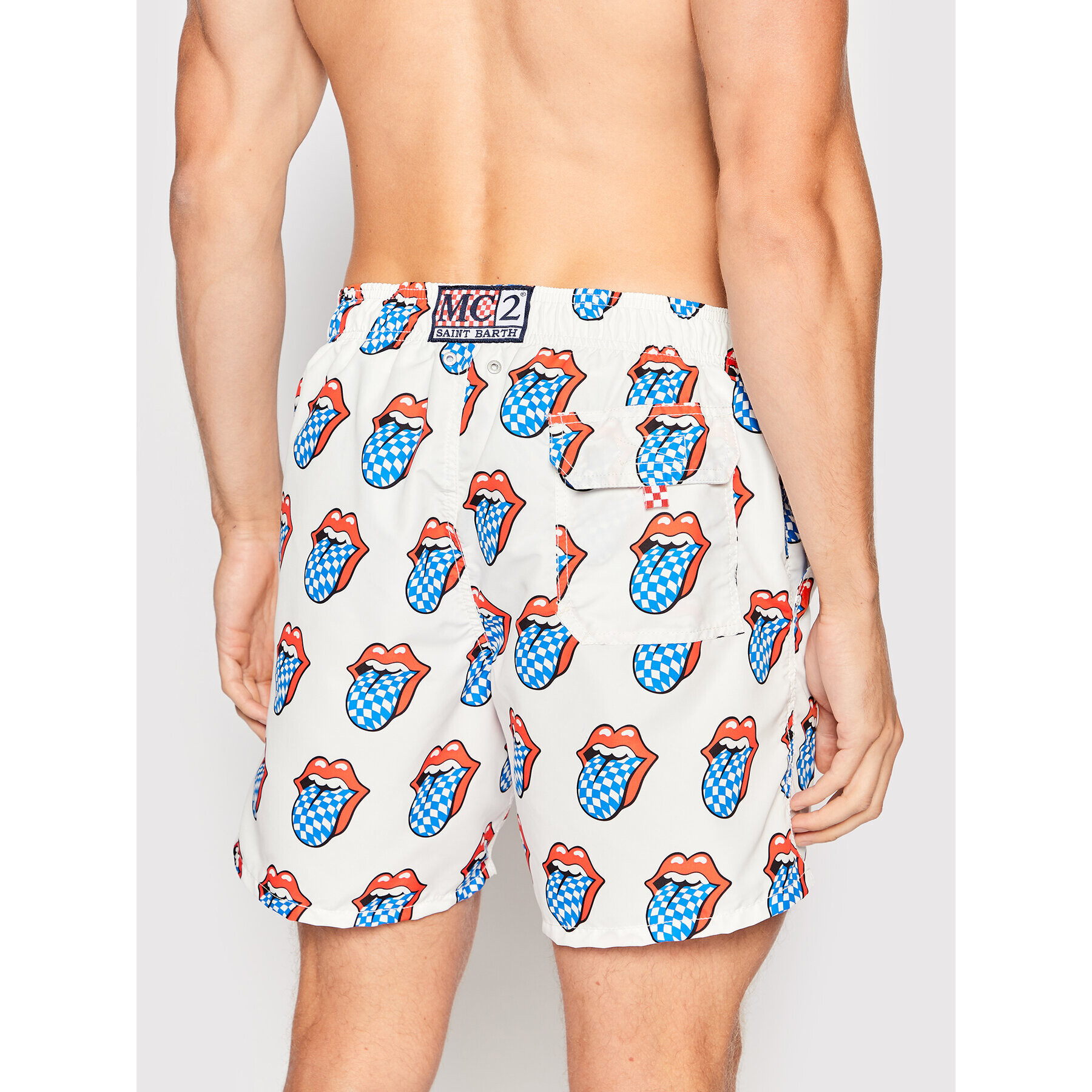 MC2 Saint Barth Плувни шорти Gustavia GUS0001 02327B Бял Regular Fit - Pepit.bg