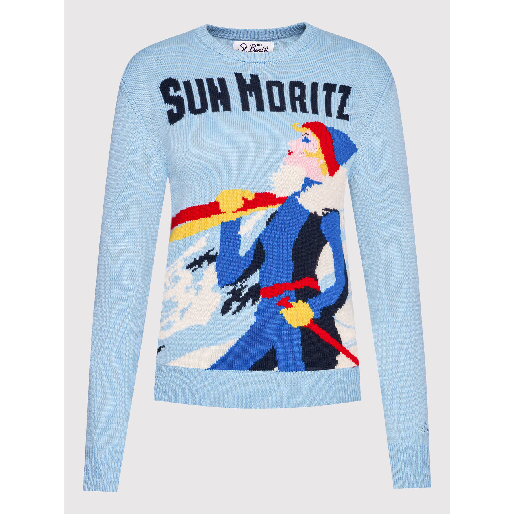 MC2 Saint Barth Пуловер New Queen C QUE0018 MRGR31 Син Regular Fit - Pepit.bg
