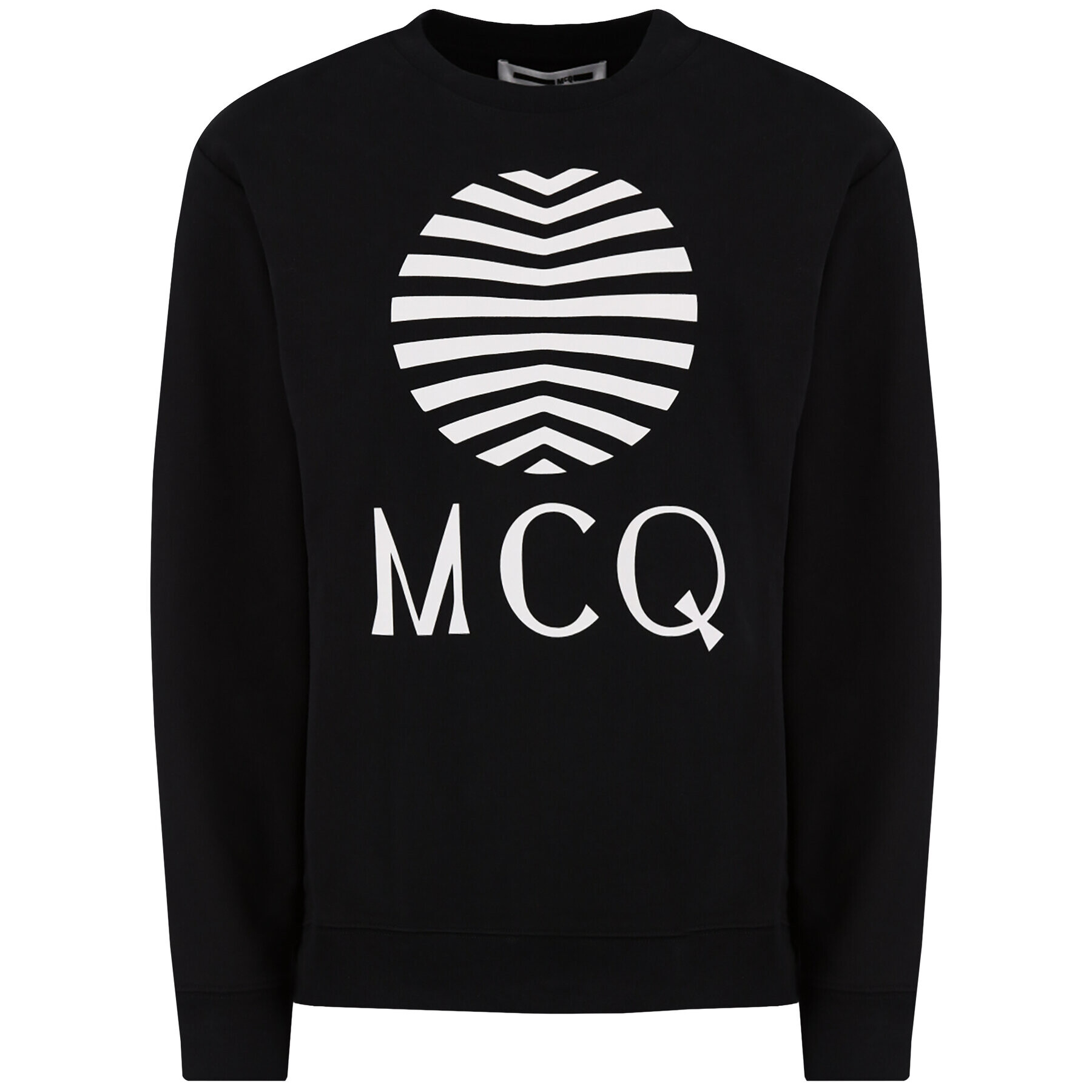 MCQ Alexander McQueen Суитшърт 545415 ROT08 1000 Черен Regular Fit - Pepit.bg