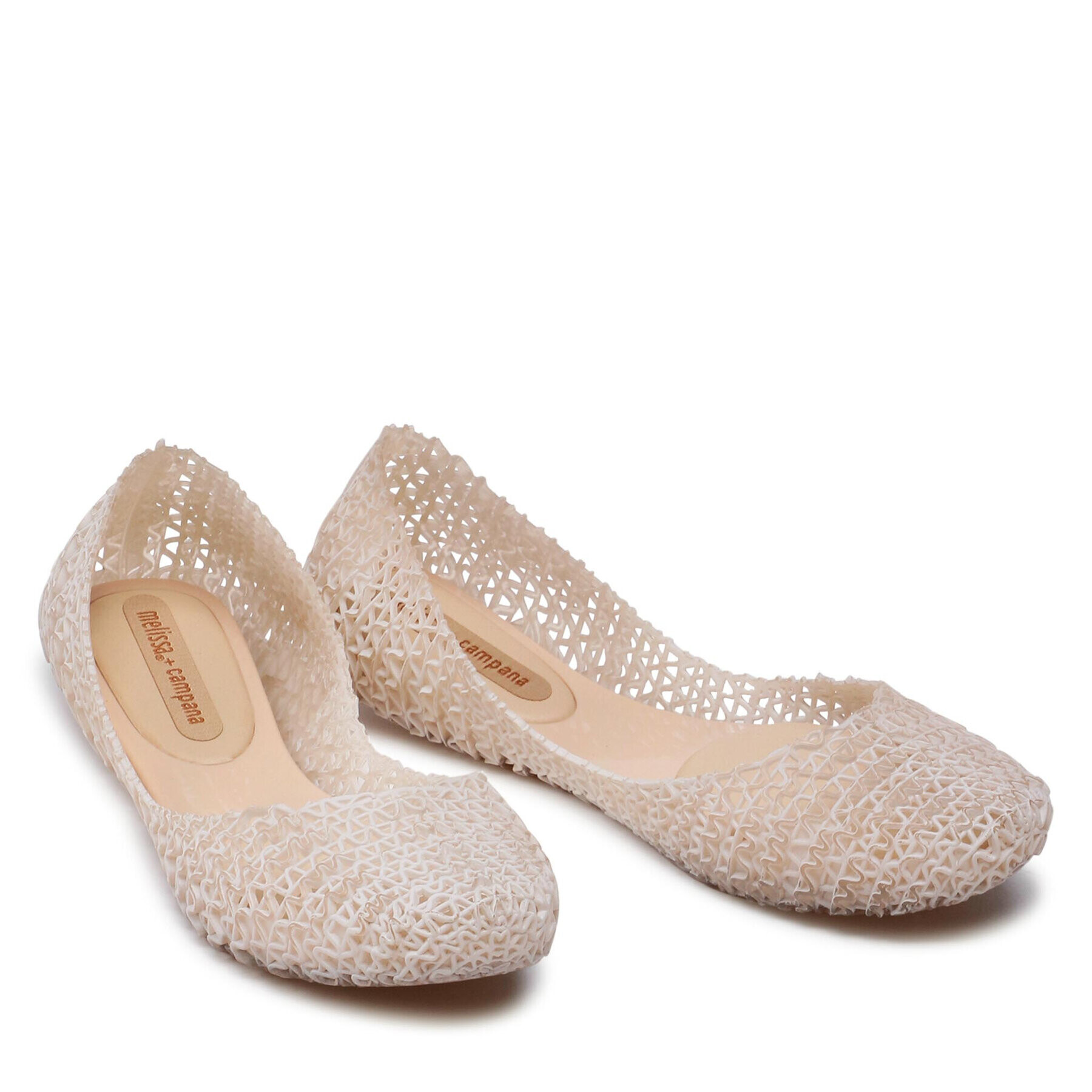 Melissa Балеринки Campana Papel Brushed 33536 Бежов - Pepit.bg