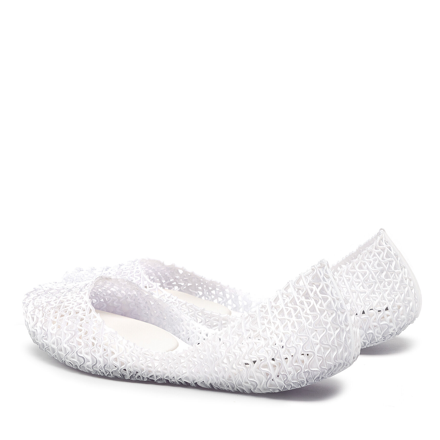 Melissa Балеринки Campana Papel Brushed 33536 Бял - Pepit.bg