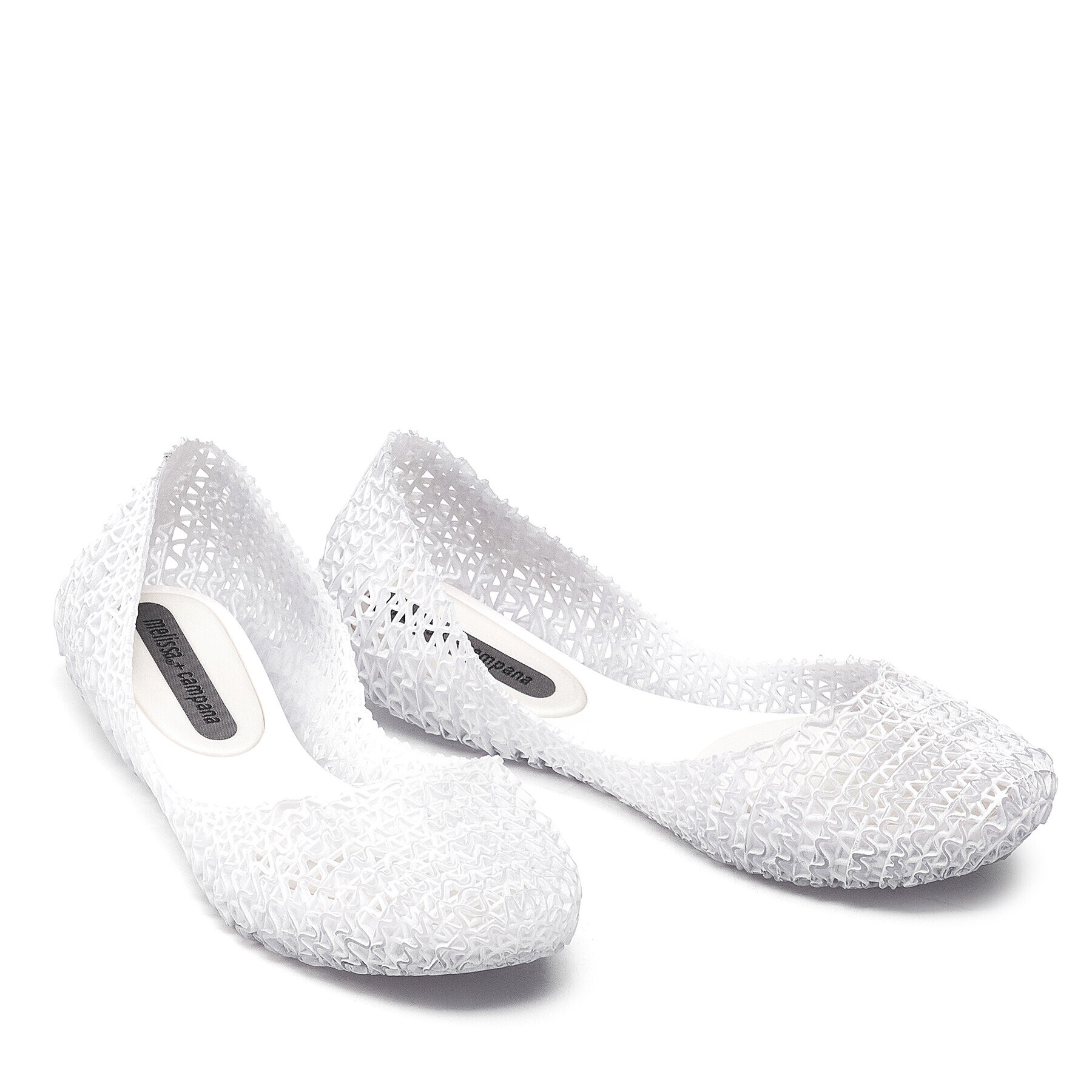 Melissa Балеринки Campana Papel Brushed 33536 Бял - Pepit.bg