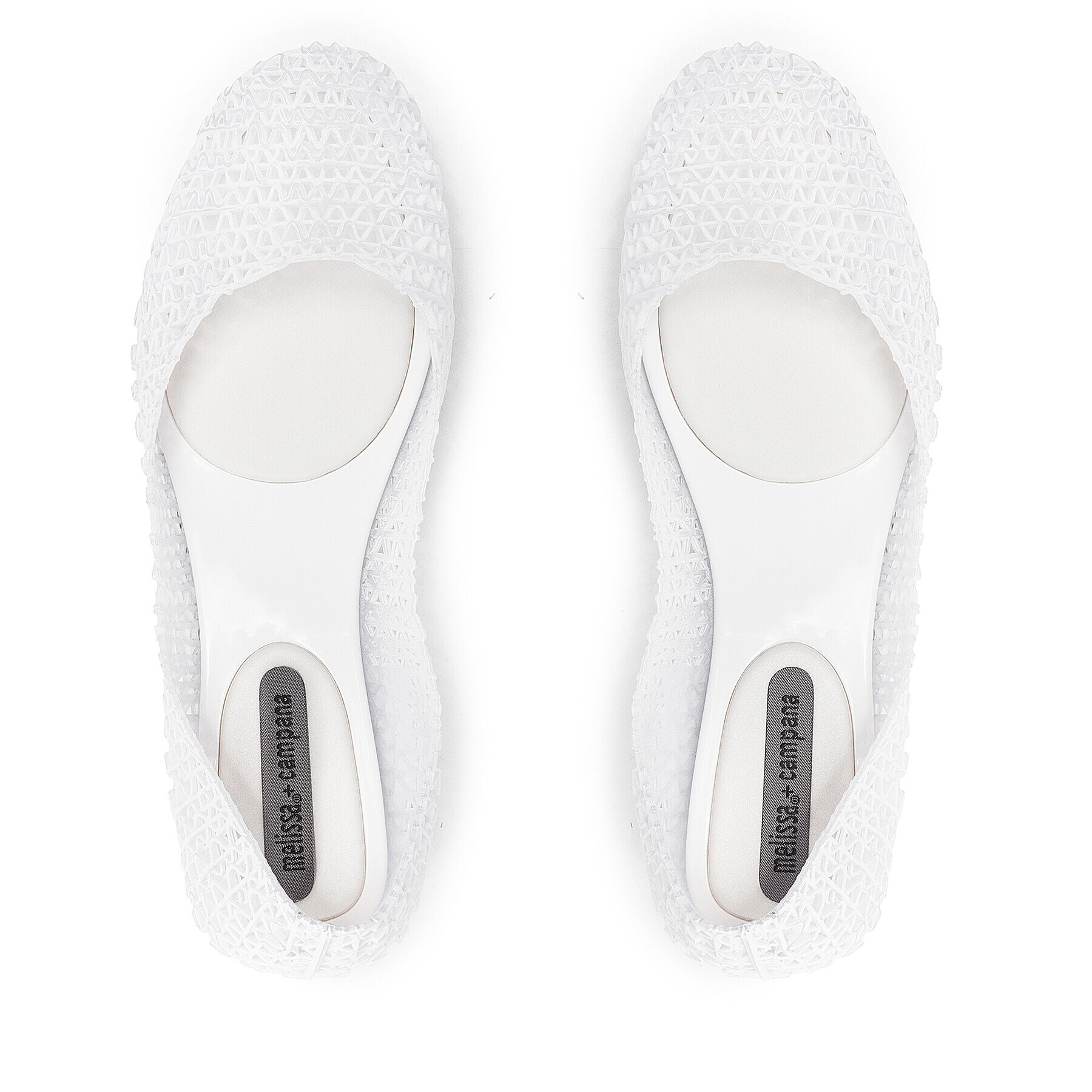 Melissa Балеринки Campana Papel Brushed 33536 Бял - Pepit.bg