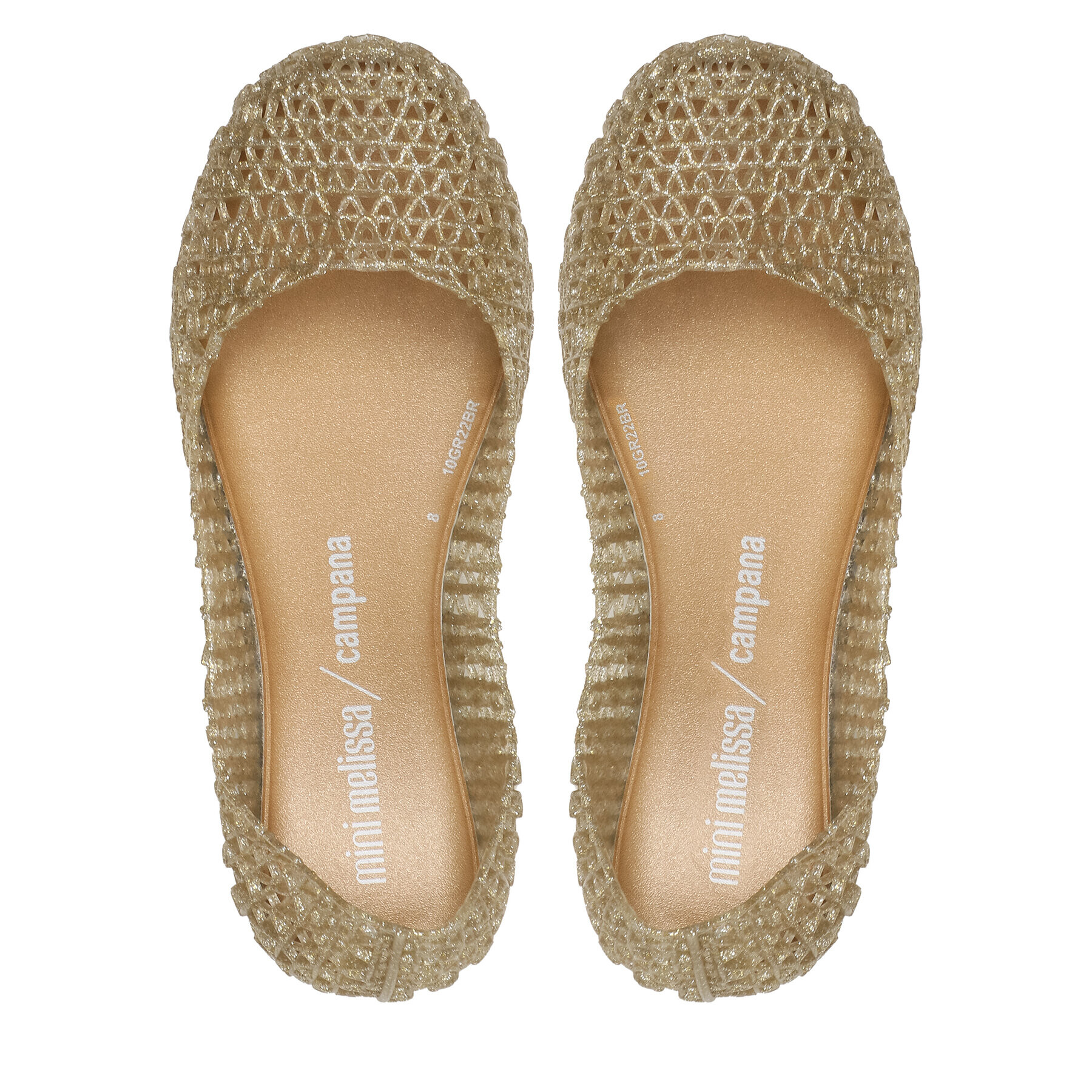 Melissa Балеринки Mini Campana Papel Inf 32996 Златист - Pepit.bg