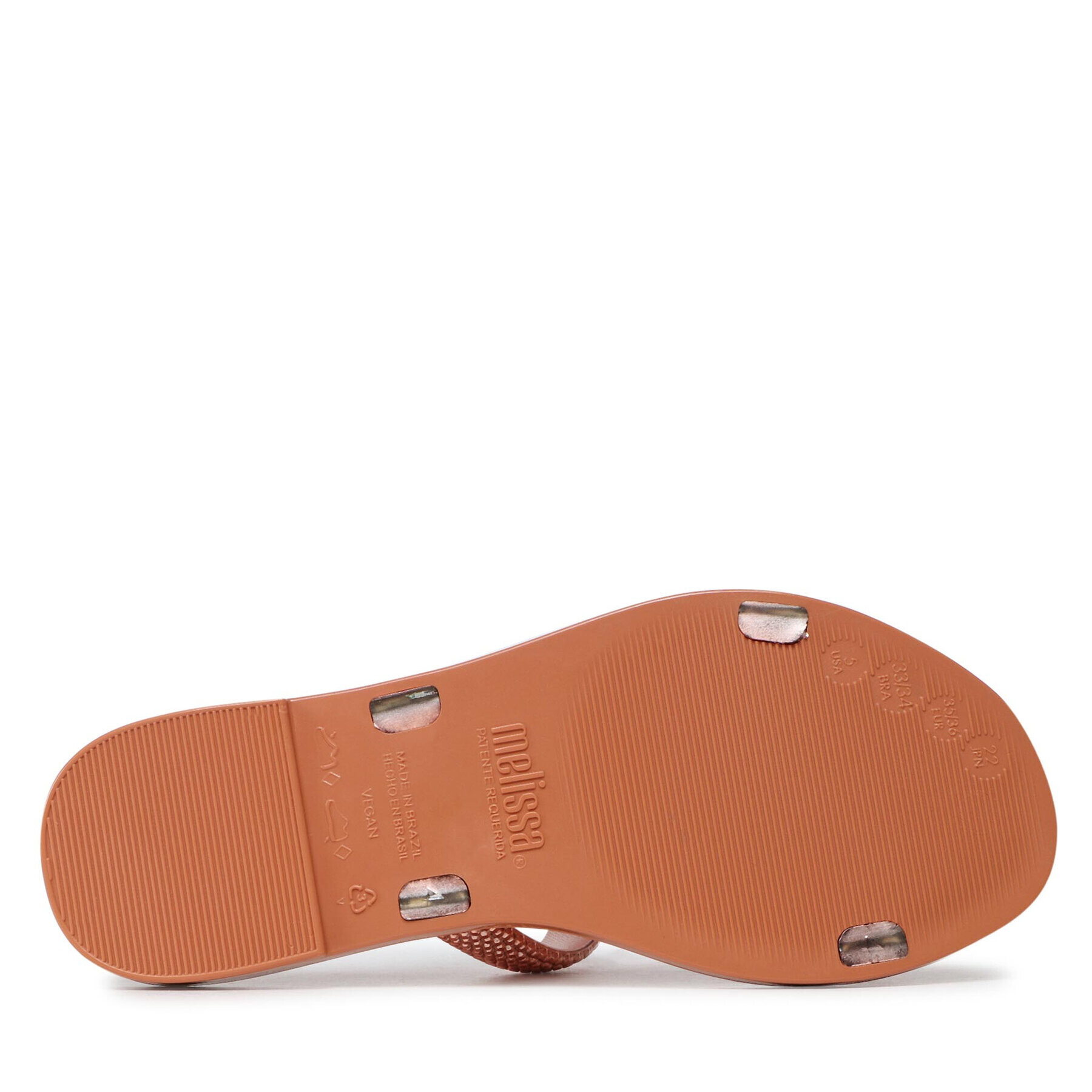 Melissa Чехли Glitz Ad 33428 Кафяв - Pepit.bg