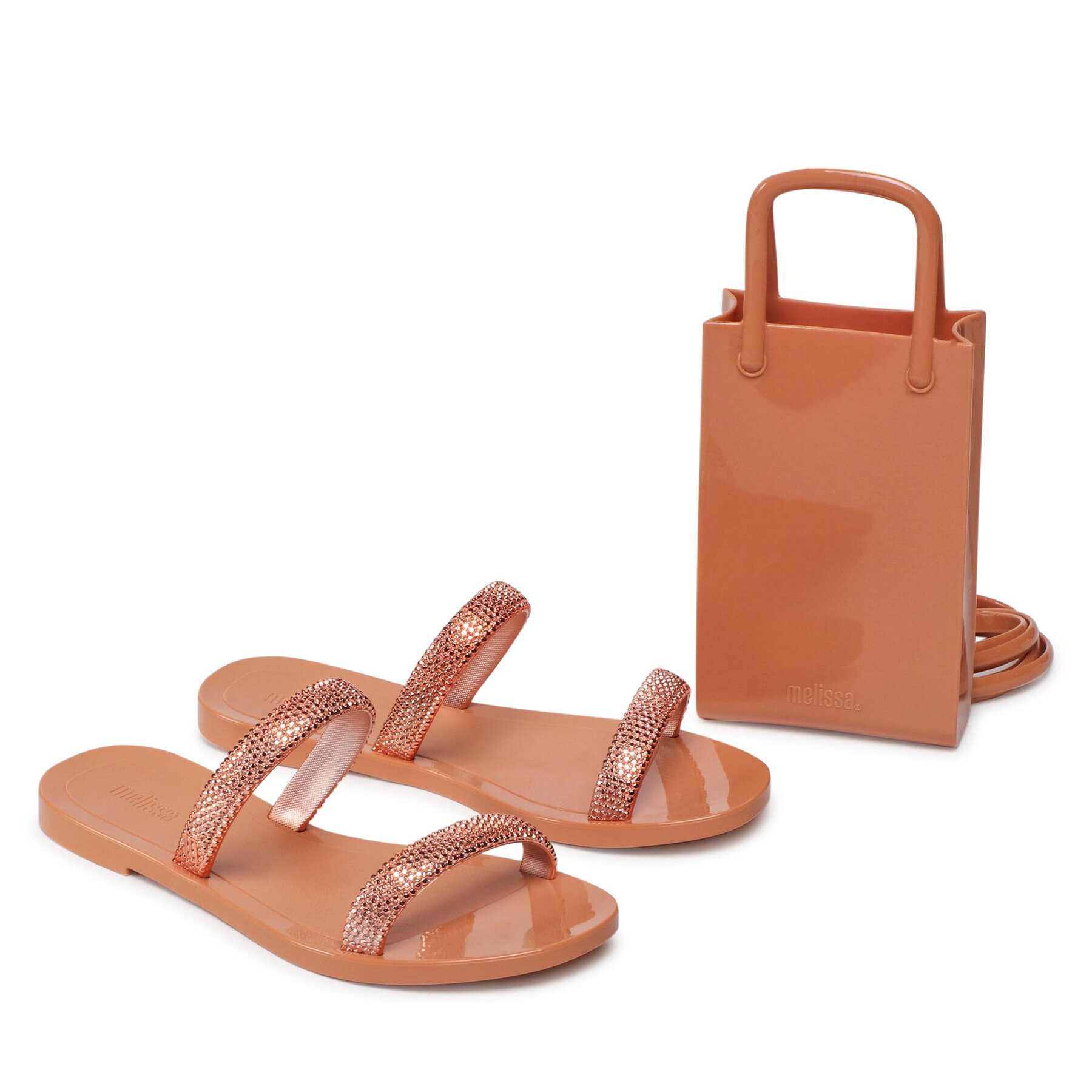 Melissa Чехли Glitz Ad 33428 Кафяв - Pepit.bg
