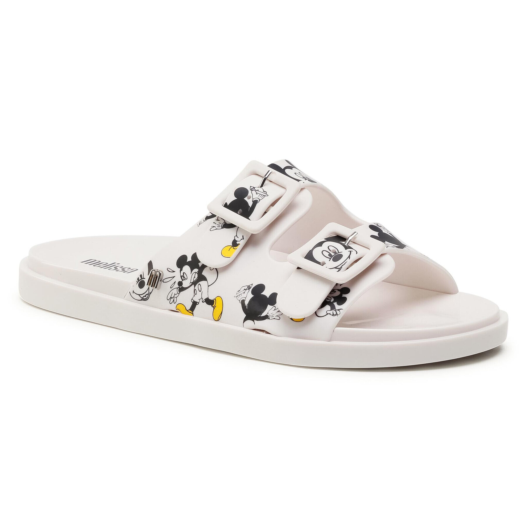 Melissa Чехли Wide + Mickey & Friend 32999 Бял - Pepit.bg