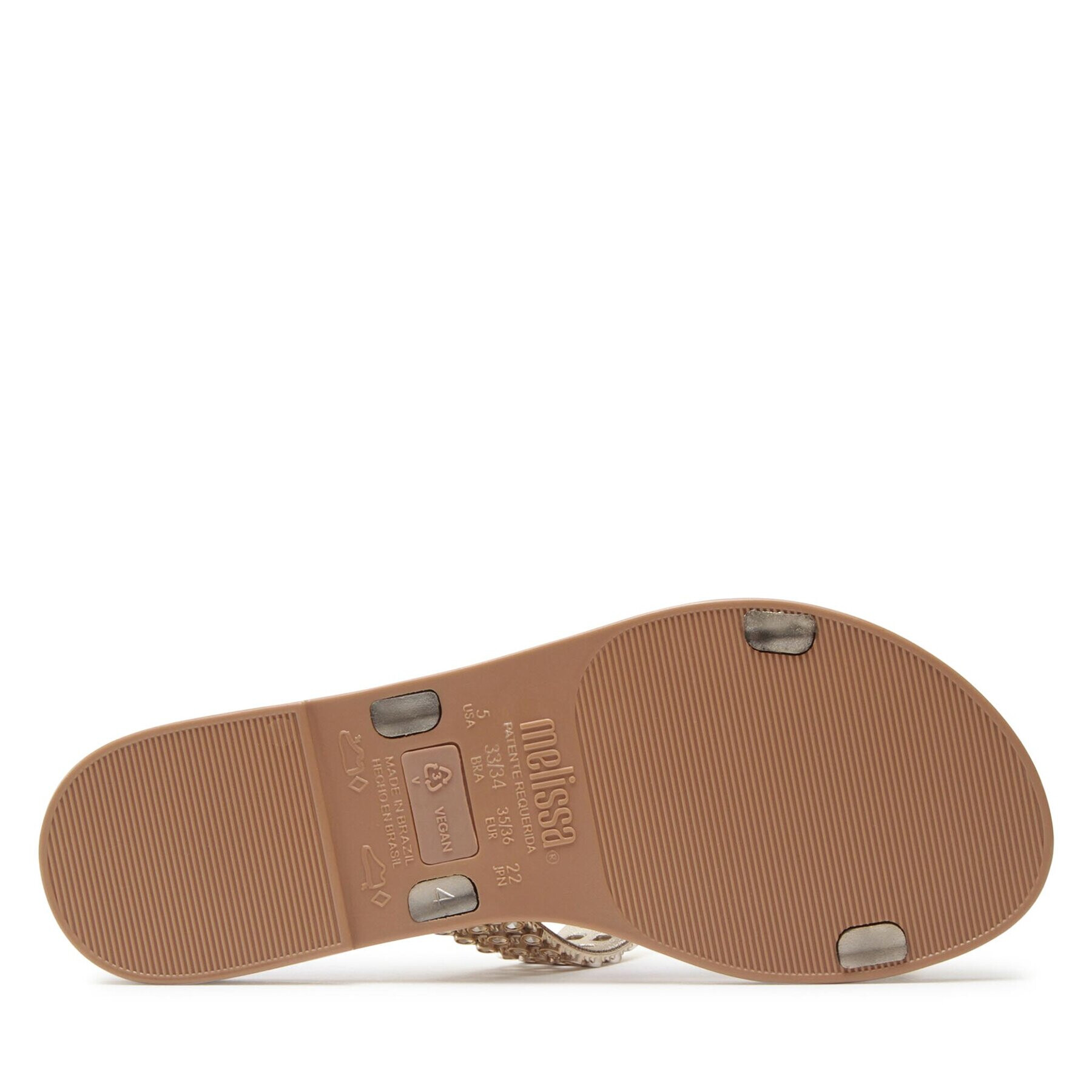 Melissa Чехли Glowing Slide Ad 33820 Златист - Pepit.bg
