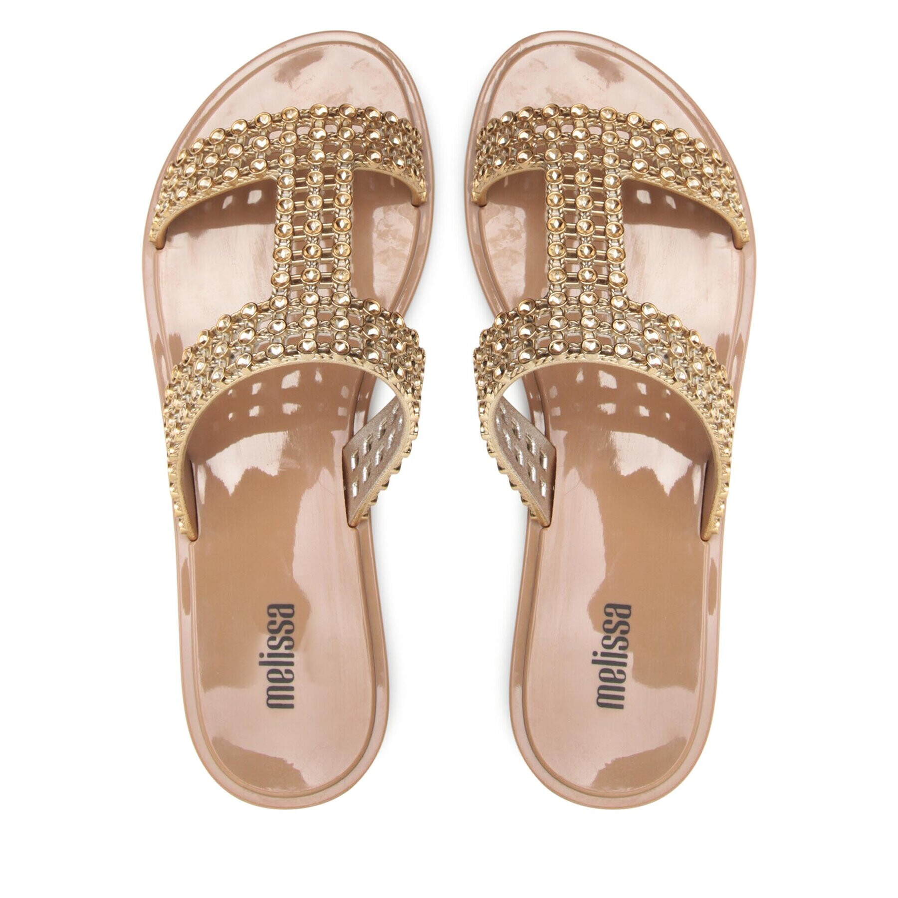 Melissa Чехли Glowing Slide Ad 33820 Златист - Pepit.bg