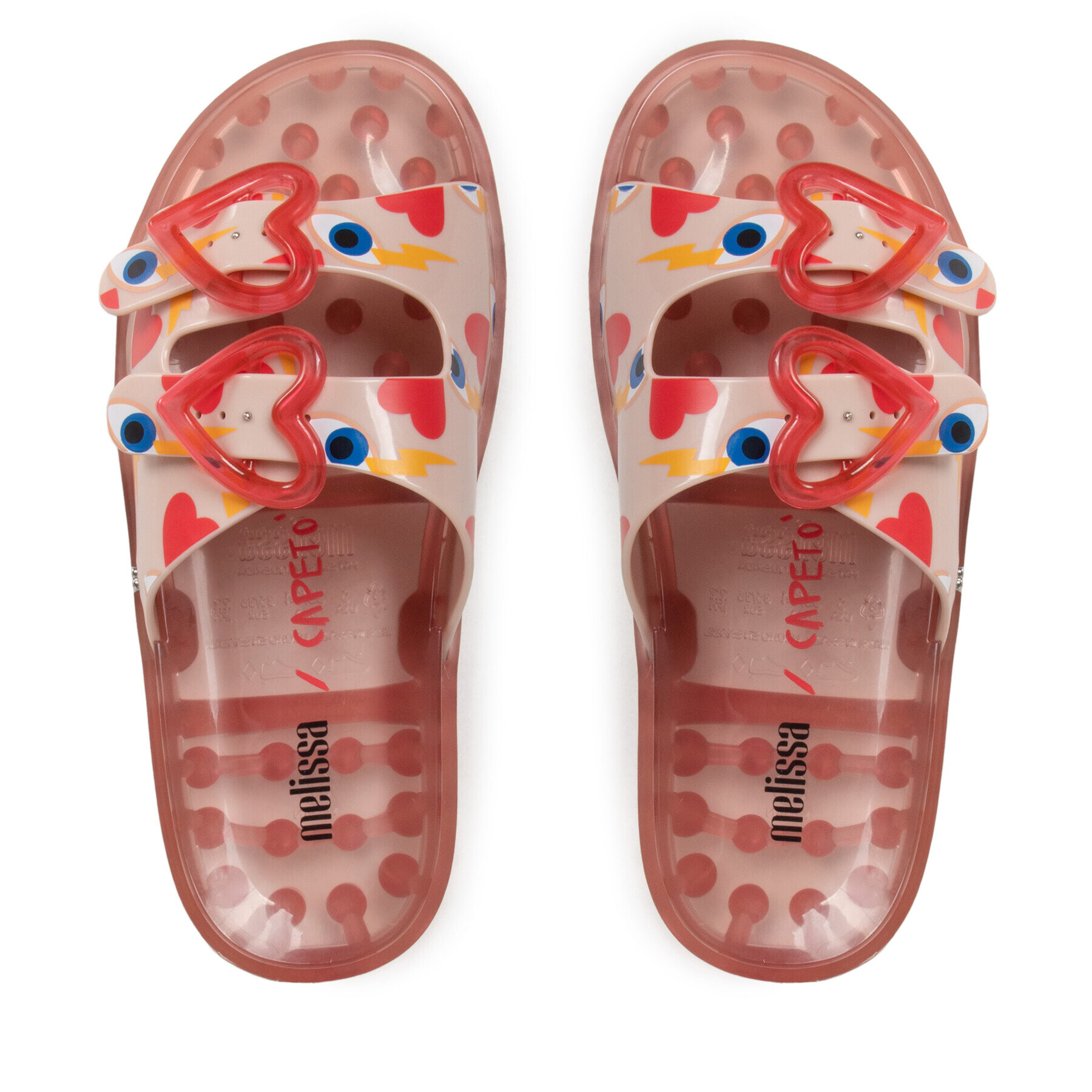 Melissa Чехли Wide + Capetos Ad33650 Розов - Pepit.bg