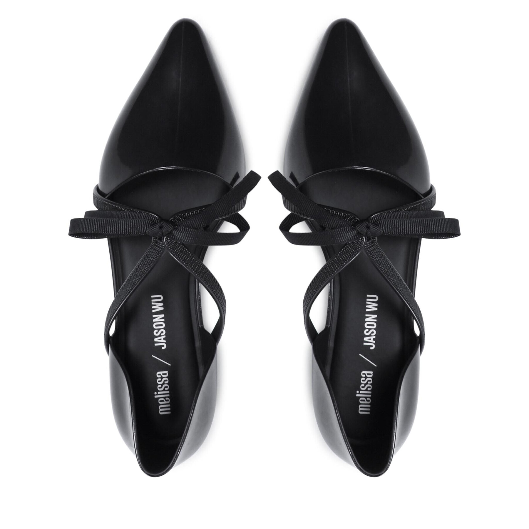 Melissa Обувки Pointy Stripe + Jason 33435 Черен - Pepit.bg