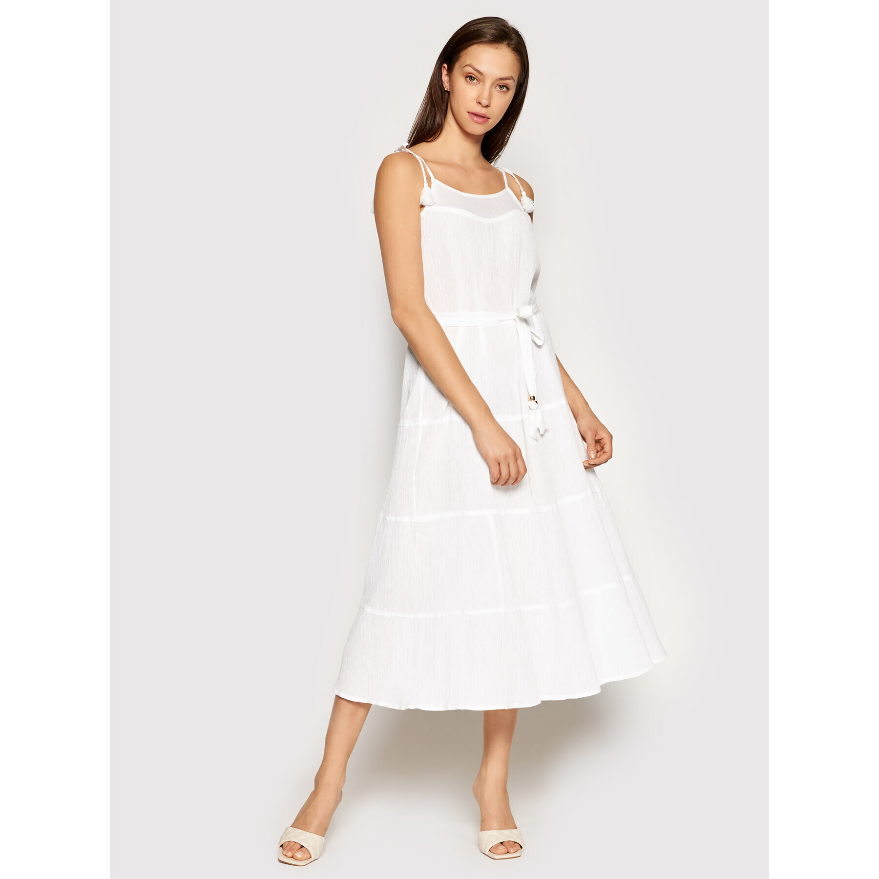 Melissa Odabash Лятна рокля Fru CR Бял Regular Fit - Pepit.bg