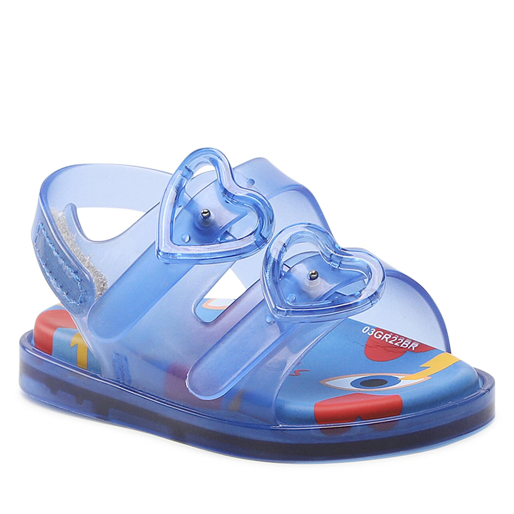 Melissa Сандали Mini Wide Sandal + Cap 33652 Син - Pepit.bg