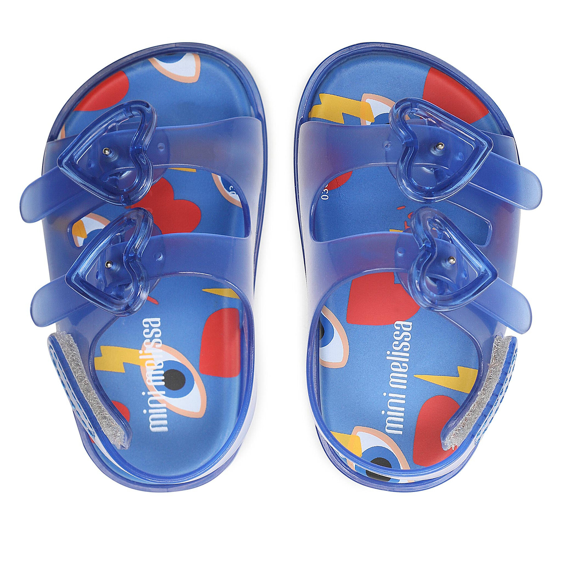 Melissa Сандали Mini Wide Sandal + Cap 33652 Син - Pepit.bg