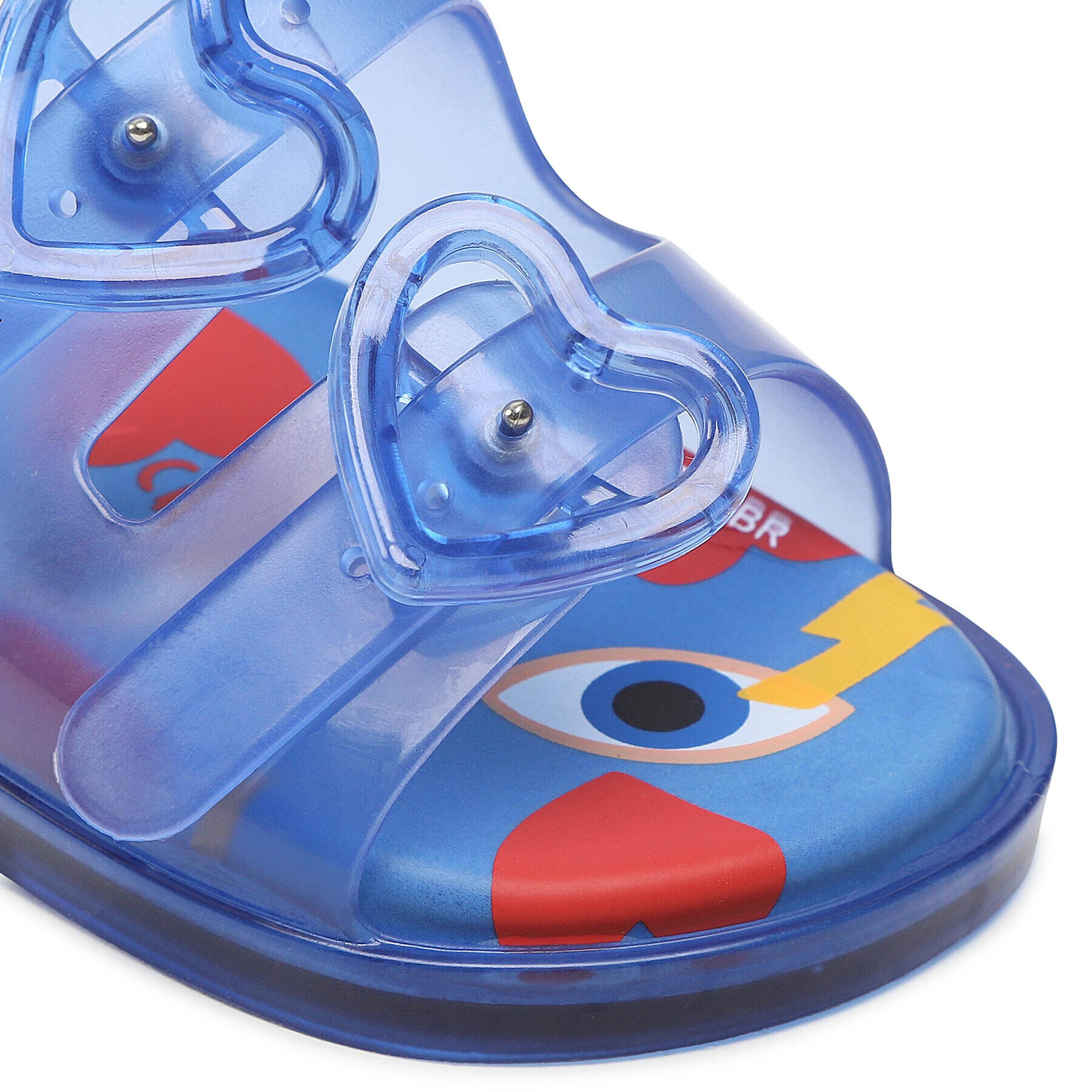 Melissa Сандали Mini Wide Sandal + Cap 33652 Син - Pepit.bg