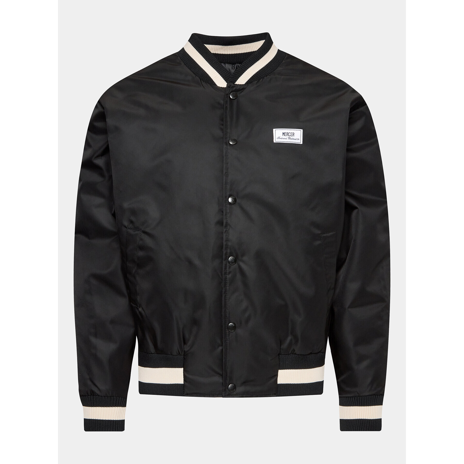 Mercer Amsterdam Яке бомбър Unisex Re-Varsity MEAP231010 Черен Regular Fit - Pepit.bg