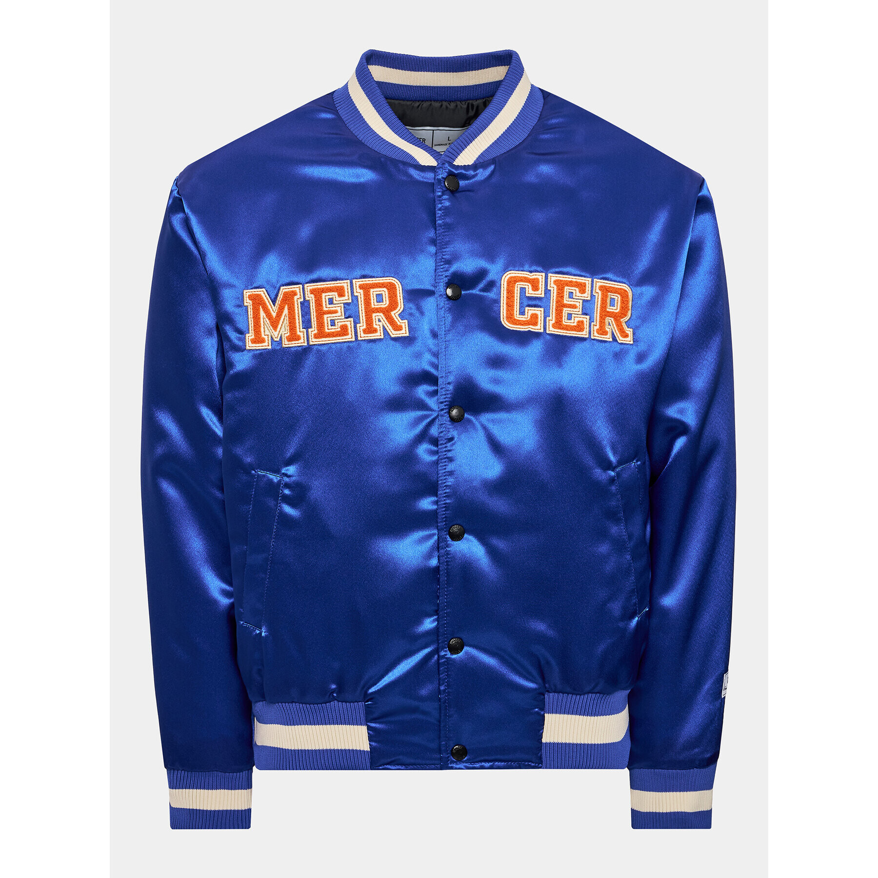 Mercer Amsterdam Яке бомбър Unisex The Varsity MEAP213099 Син Loose Fit - Pepit.bg