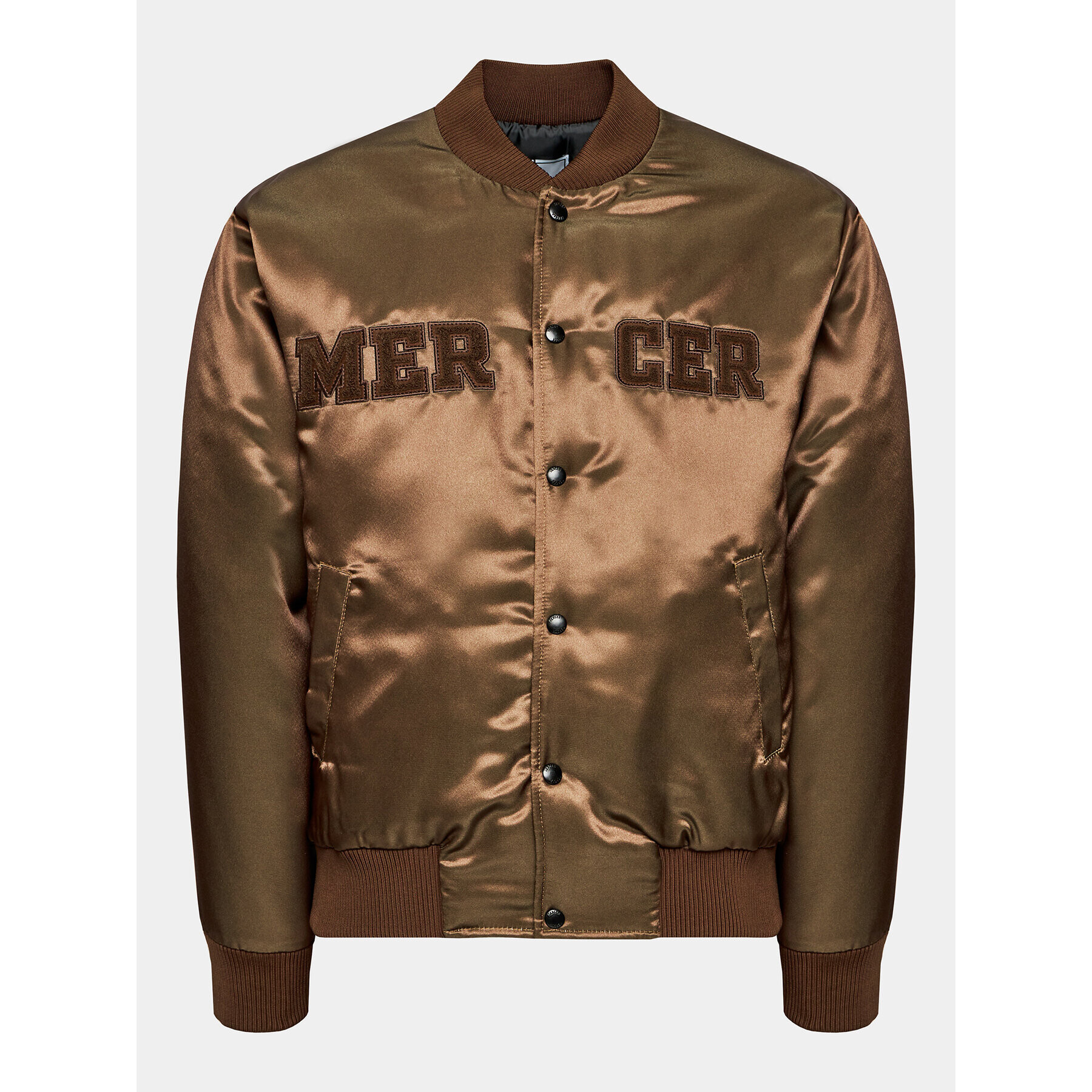 Mercer Amsterdam Яке бомбър Unisex The Varsity MEAP233003 Кафяв Classic Fit - Pepit.bg