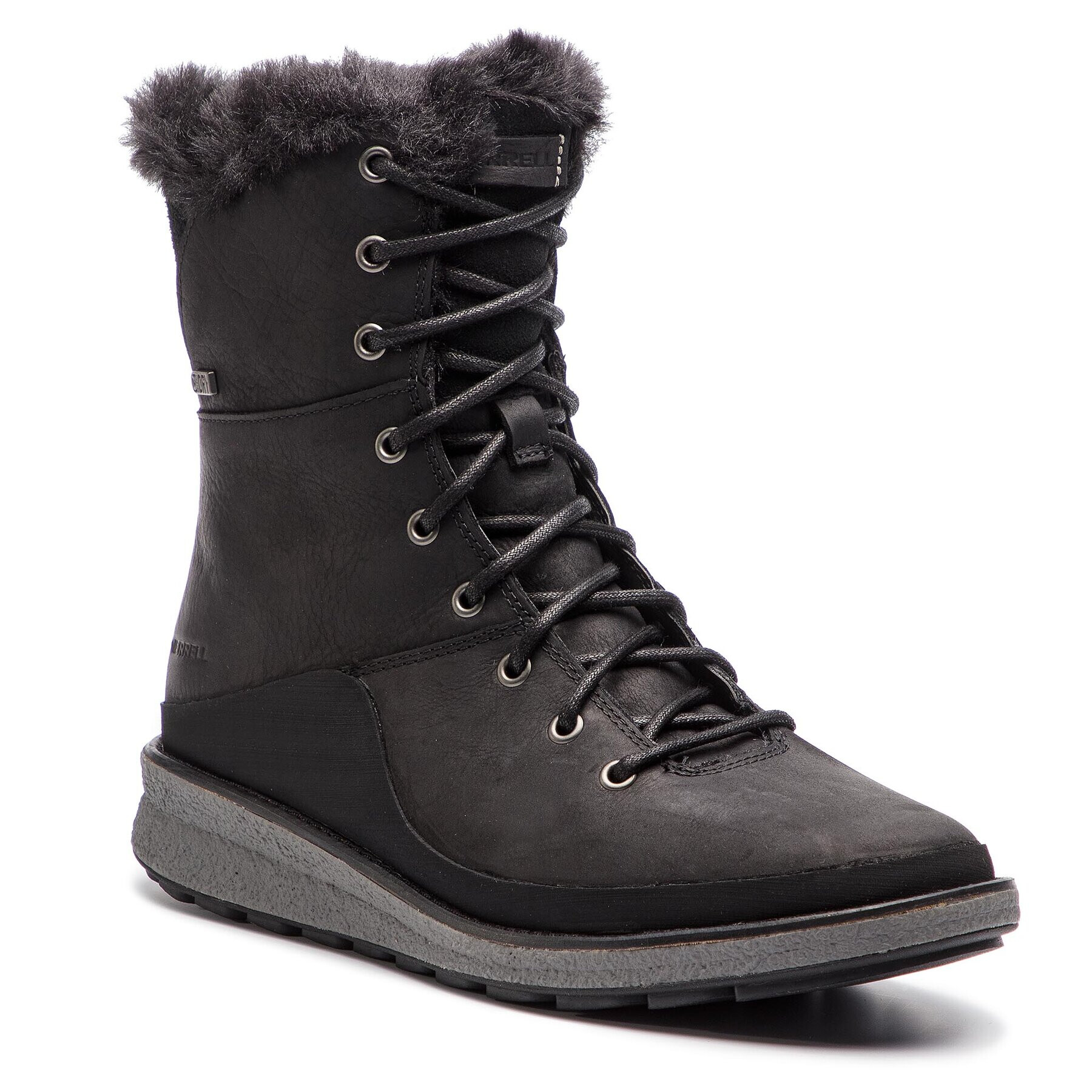 Merrell Апрески Trembland Ezra Lace Polar Wp J95110 Черен - Pepit.bg