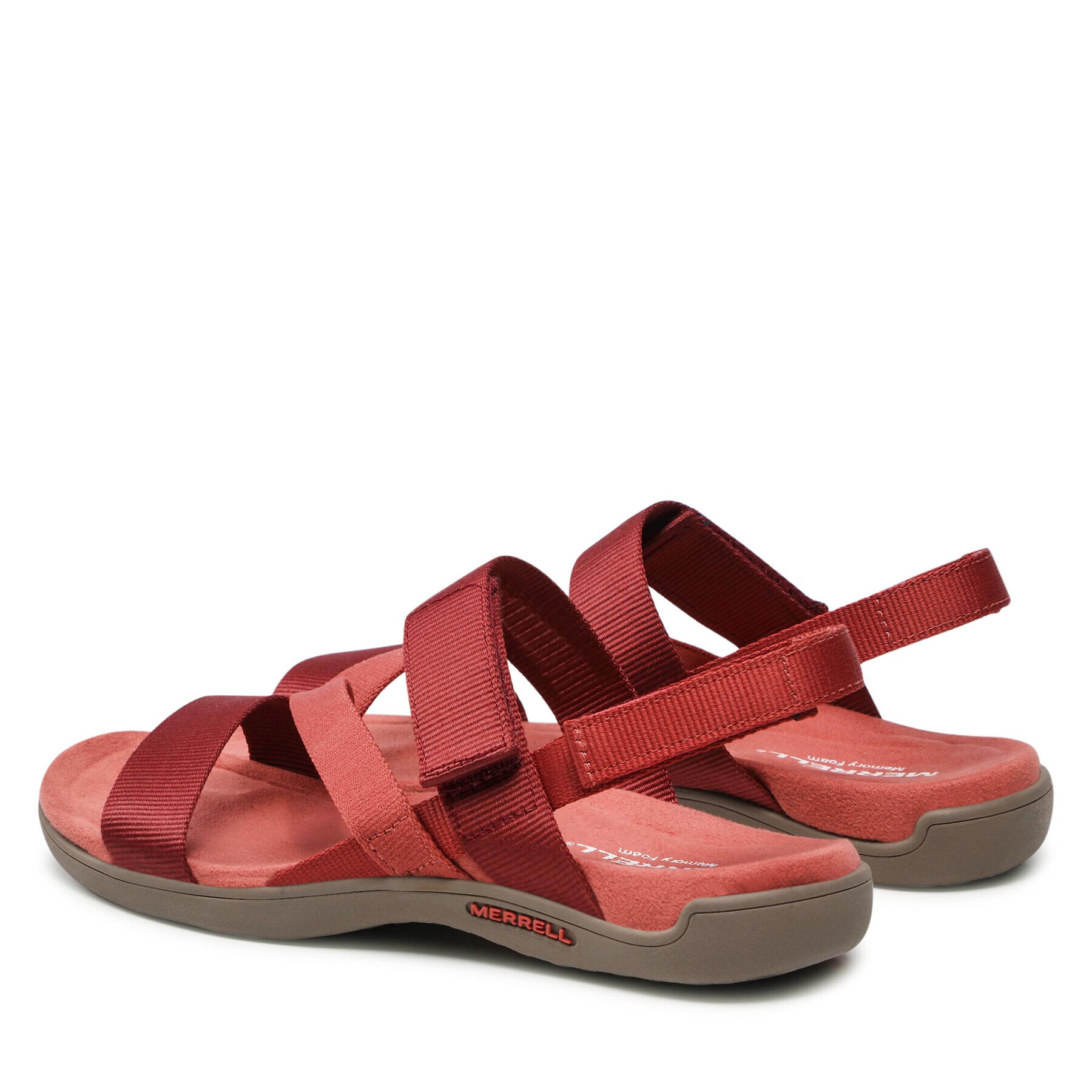 Merrell Сандали District 3 Strap Web J004378 Бордо - Pepit.bg