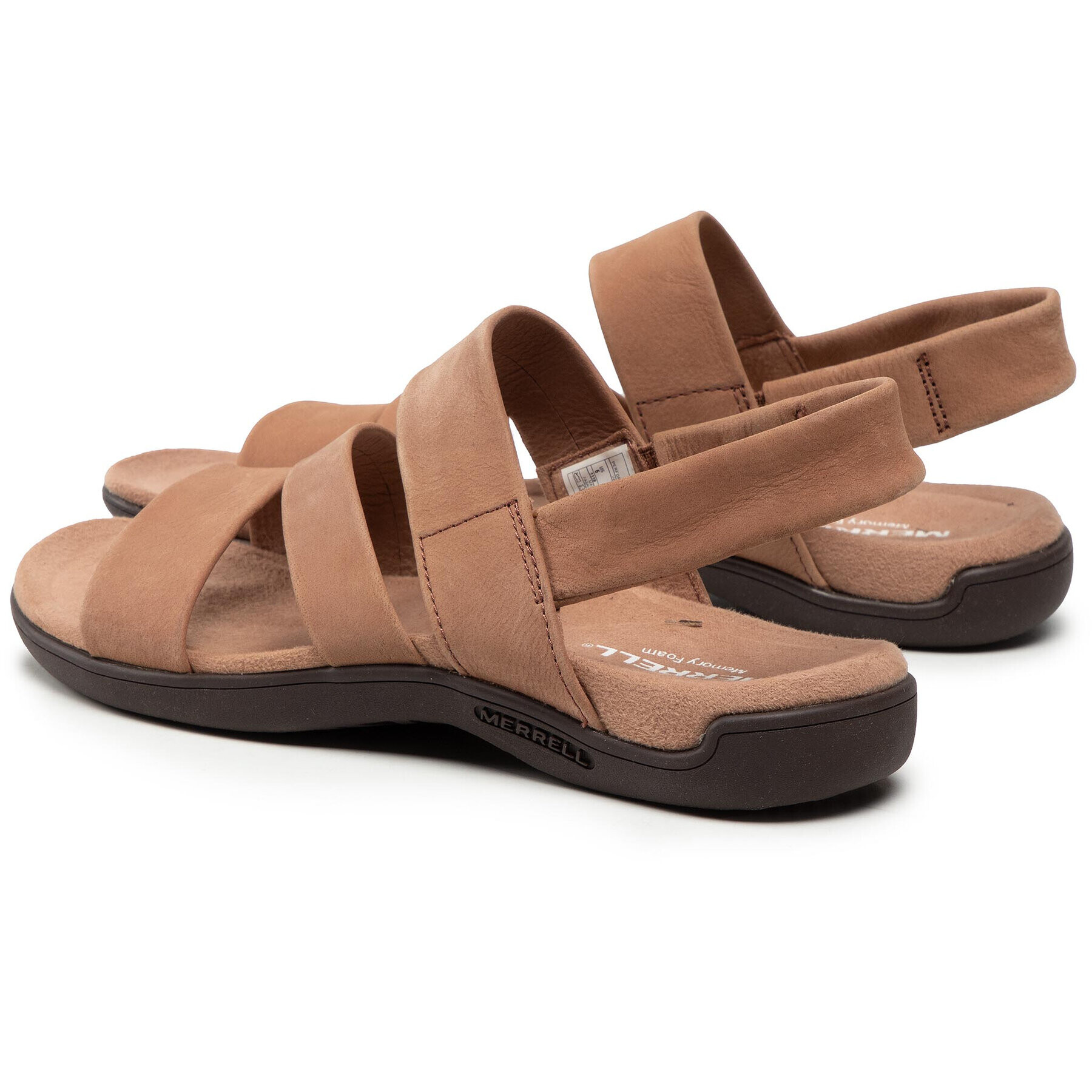 Merrell Сандали District Kanoya Strap J000482 Кафяв - Pepit.bg